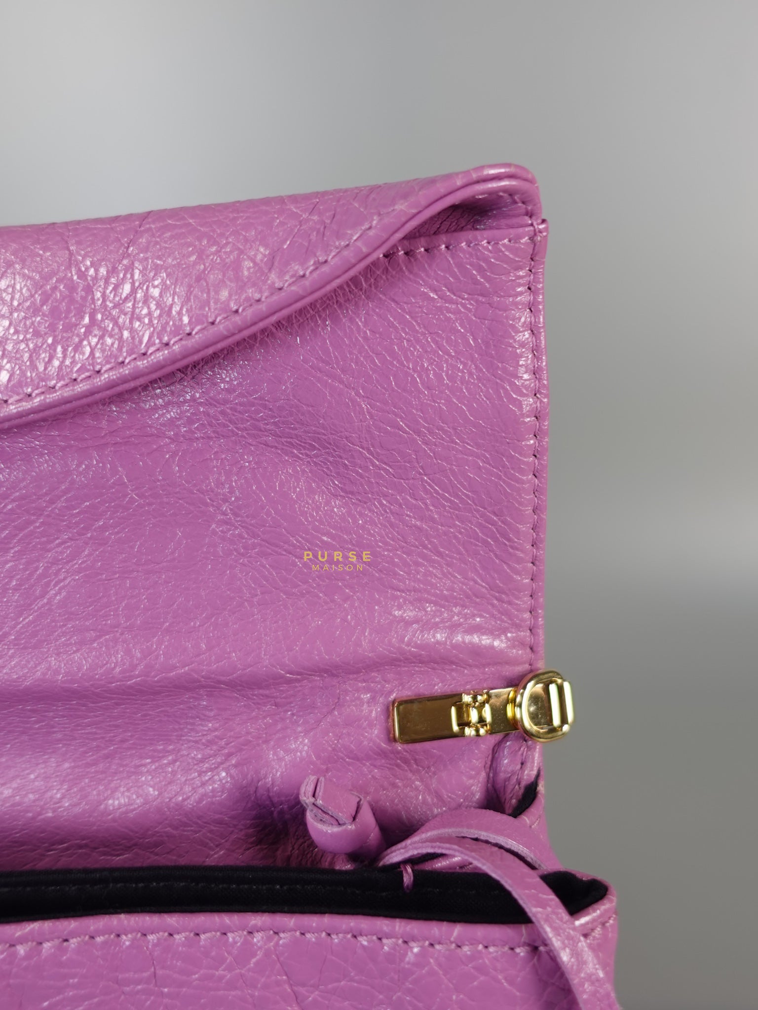 Metallic Edge Pink Envelope Sling Bag | Purse Maison Luxury Bags Shop