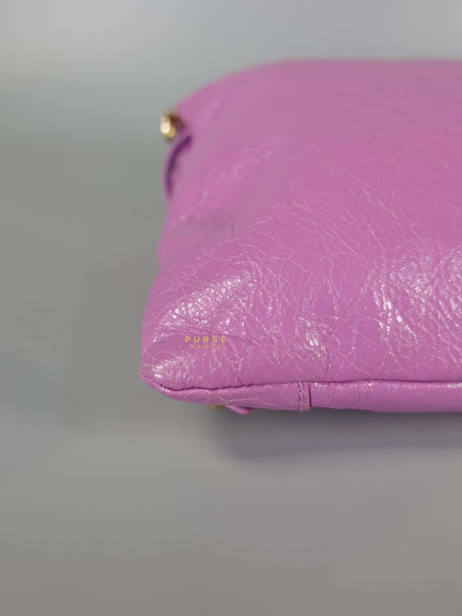 Metallic Edge Pink Envelope Sling Bag | Purse Maison Luxury Bags Shop