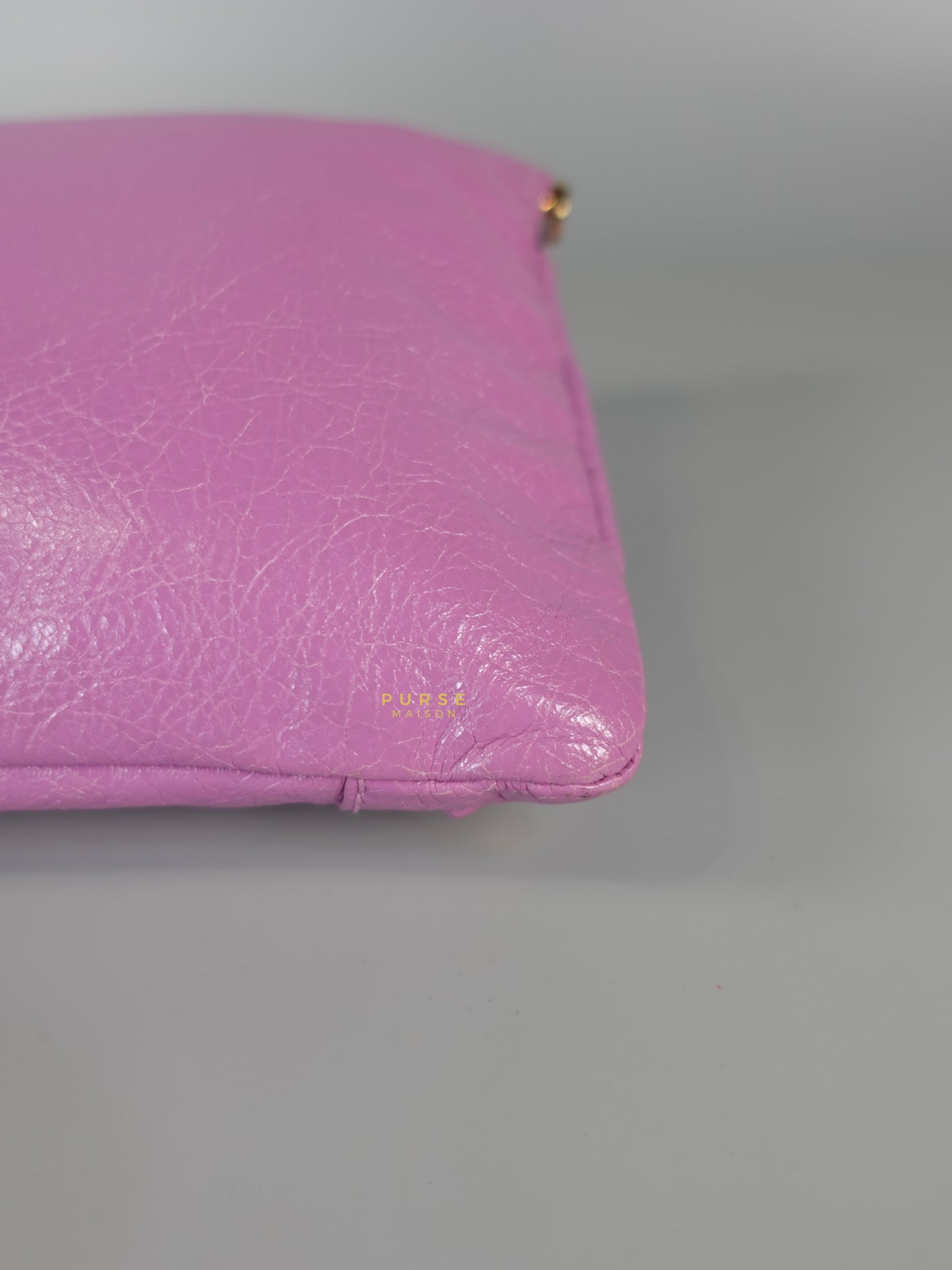 Metallic Edge Pink Envelope Sling Bag | Purse Maison Luxury Bags Shop