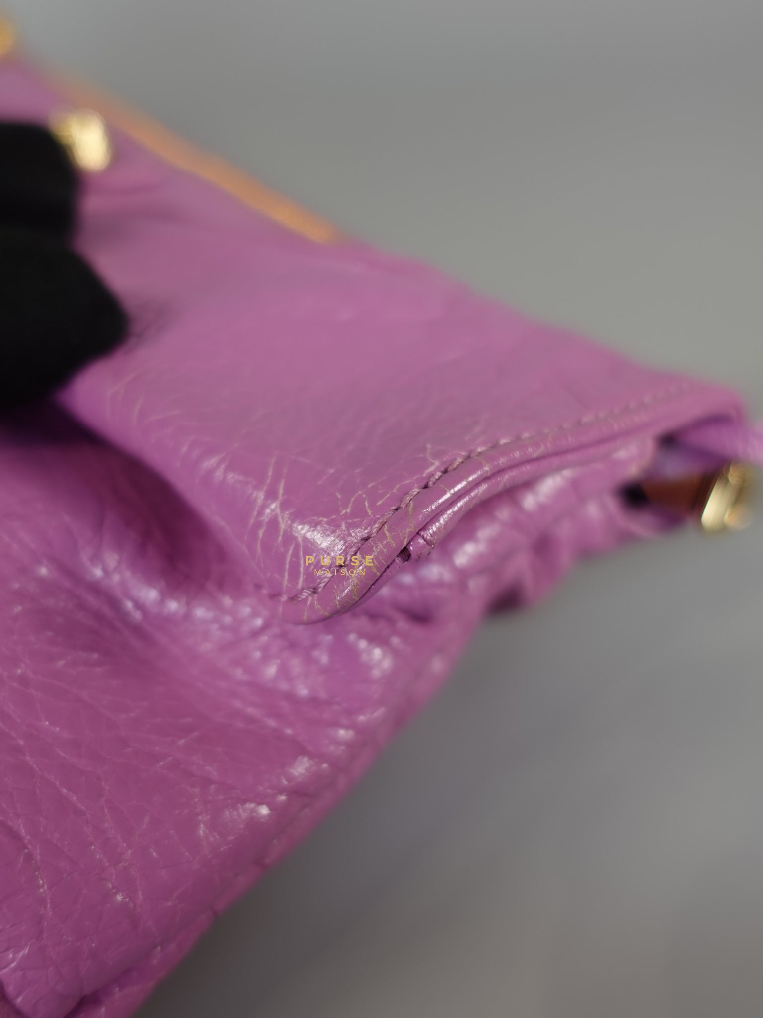 Metallic Edge Pink Envelope Sling Bag | Purse Maison Luxury Bags Shop
