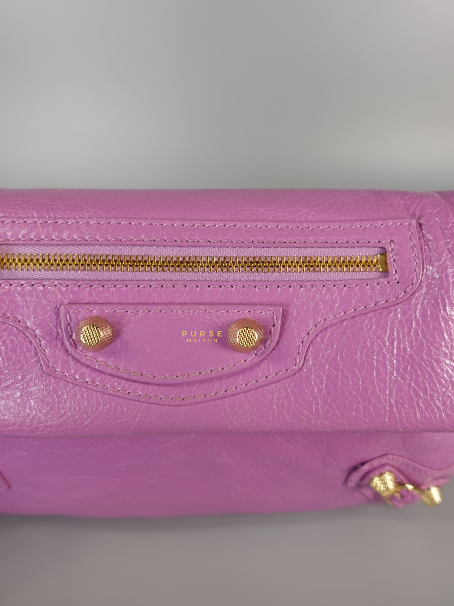 Metallic Edge Pink Envelope Sling Bag | Purse Maison Luxury Bags Shop