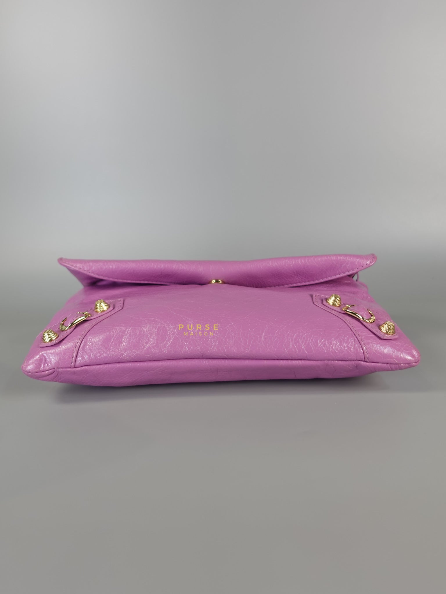 Metallic Edge Pink Envelope Sling Bag | Purse Maison Luxury Bags Shop