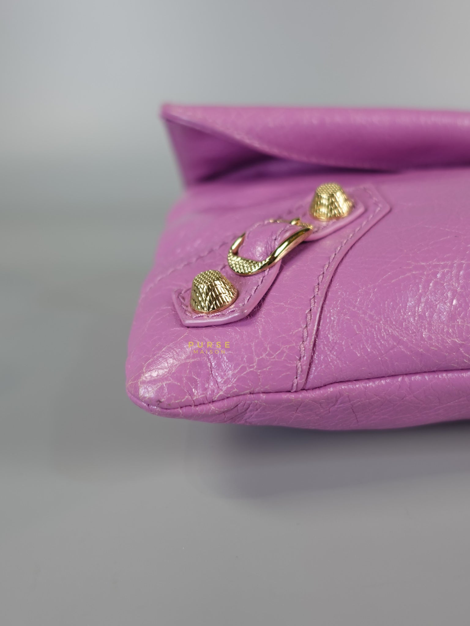 Metallic Edge Pink Envelope Sling Bag | Purse Maison Luxury Bags Shop
