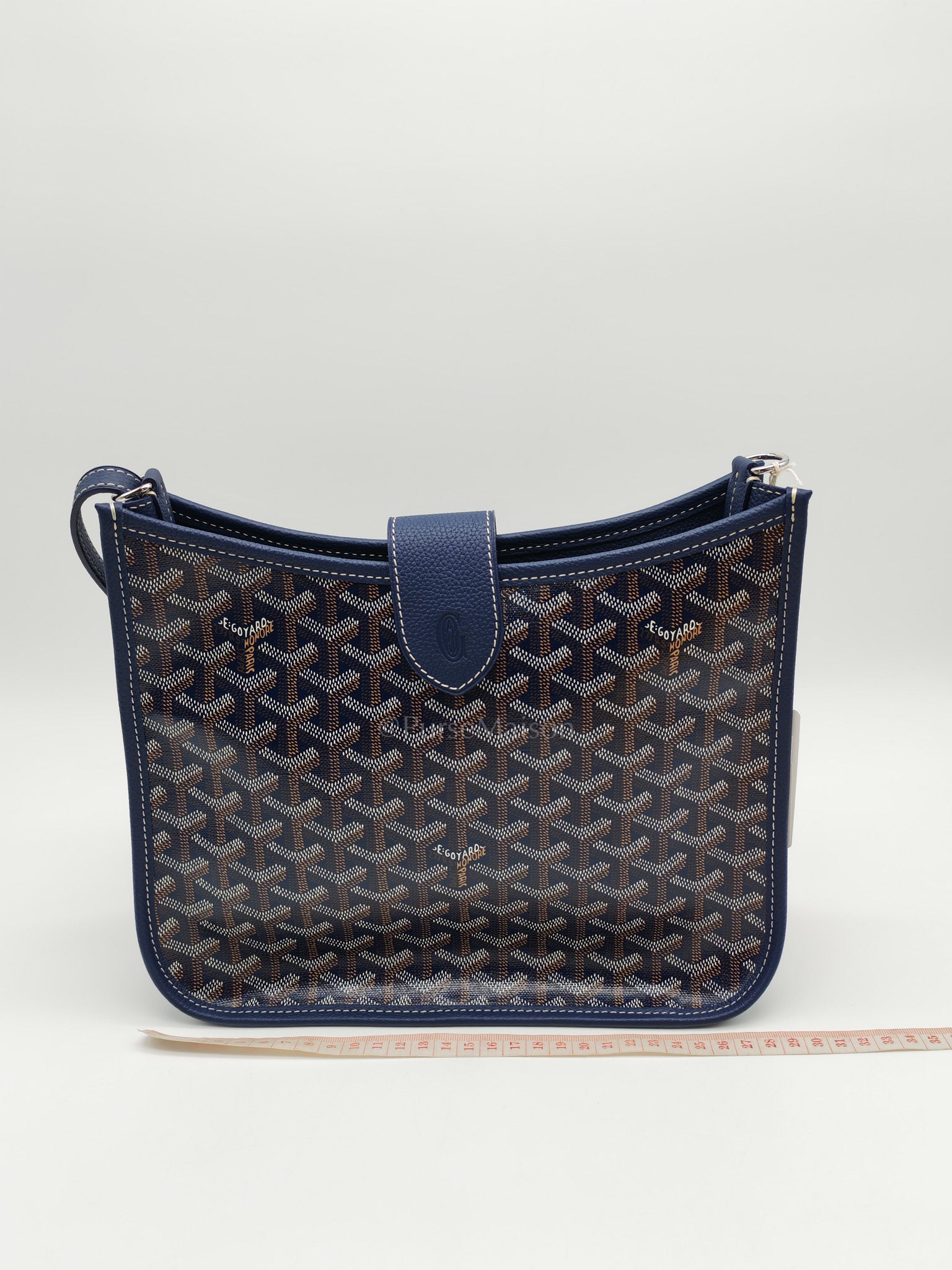 Sac Musette in Navy Blue/Bleu Marine Goyardine Canvas