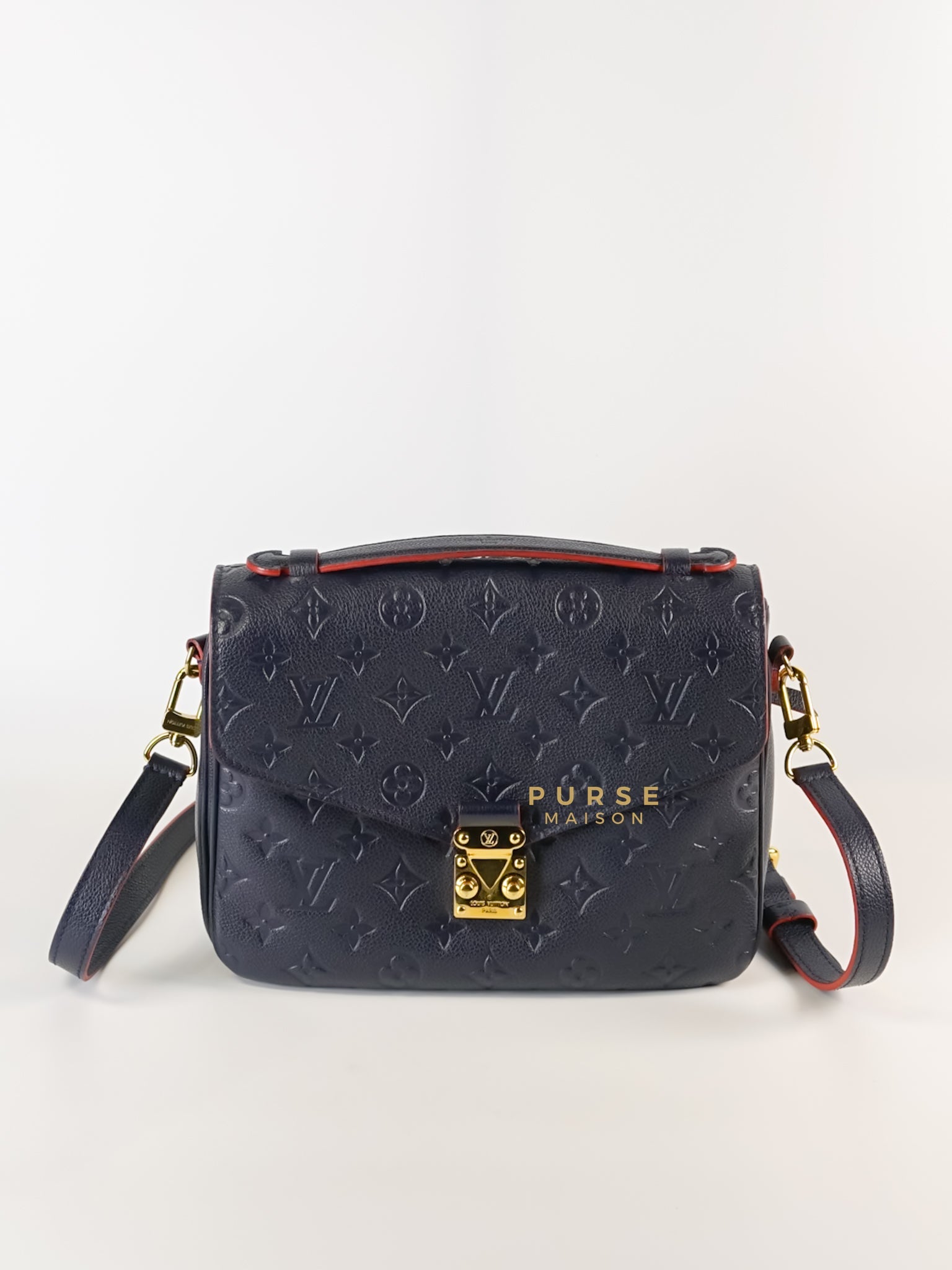 Metis in Navy Blue Empreinte Monogram Canvas (Date Code: DU1210) | Purse Maison Luxury Bags Shop