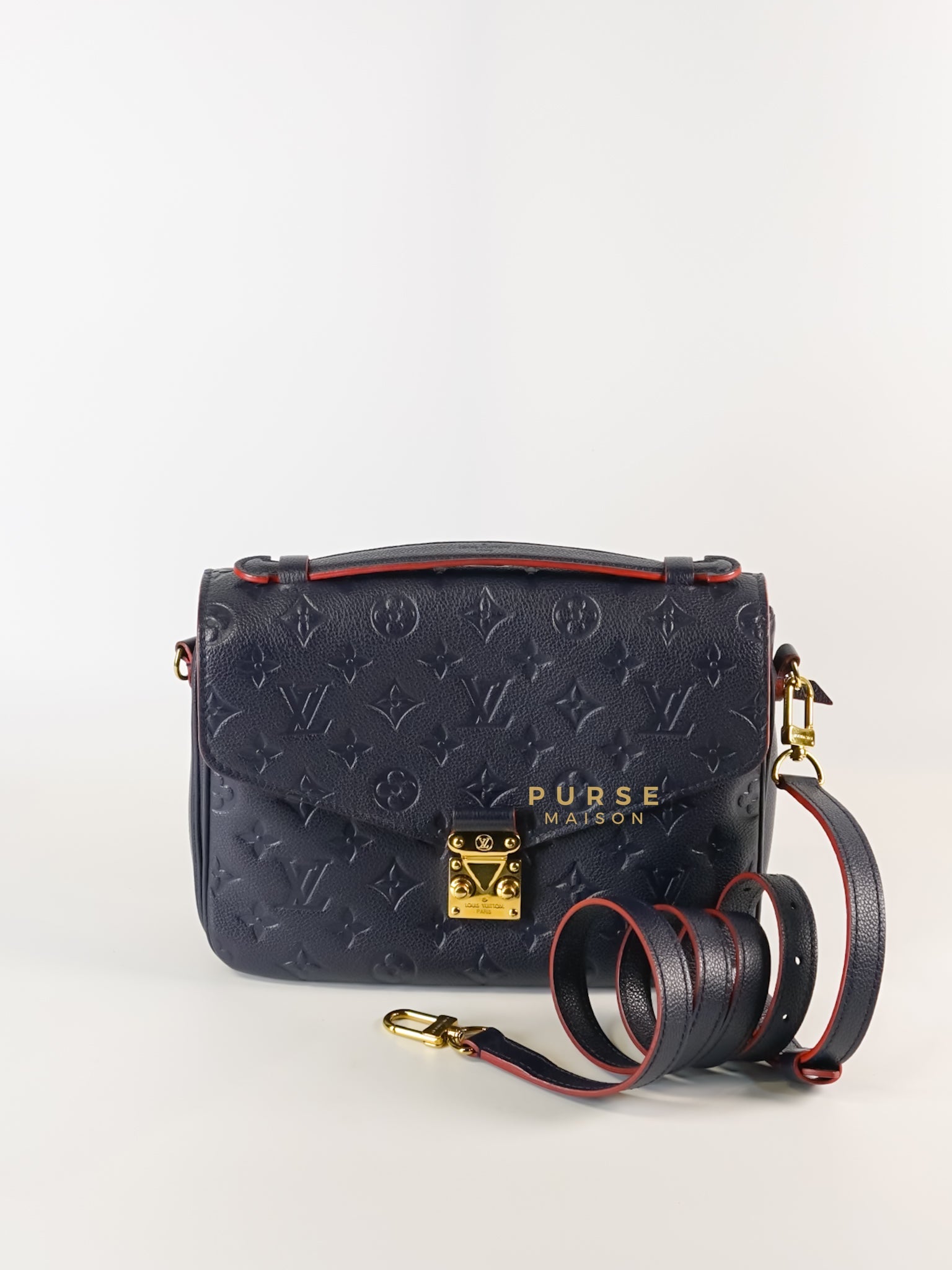 Metis in Navy Blue Empreinte Monogram Canvas (Date Code: DU1210) | Purse Maison Luxury Bags Shop