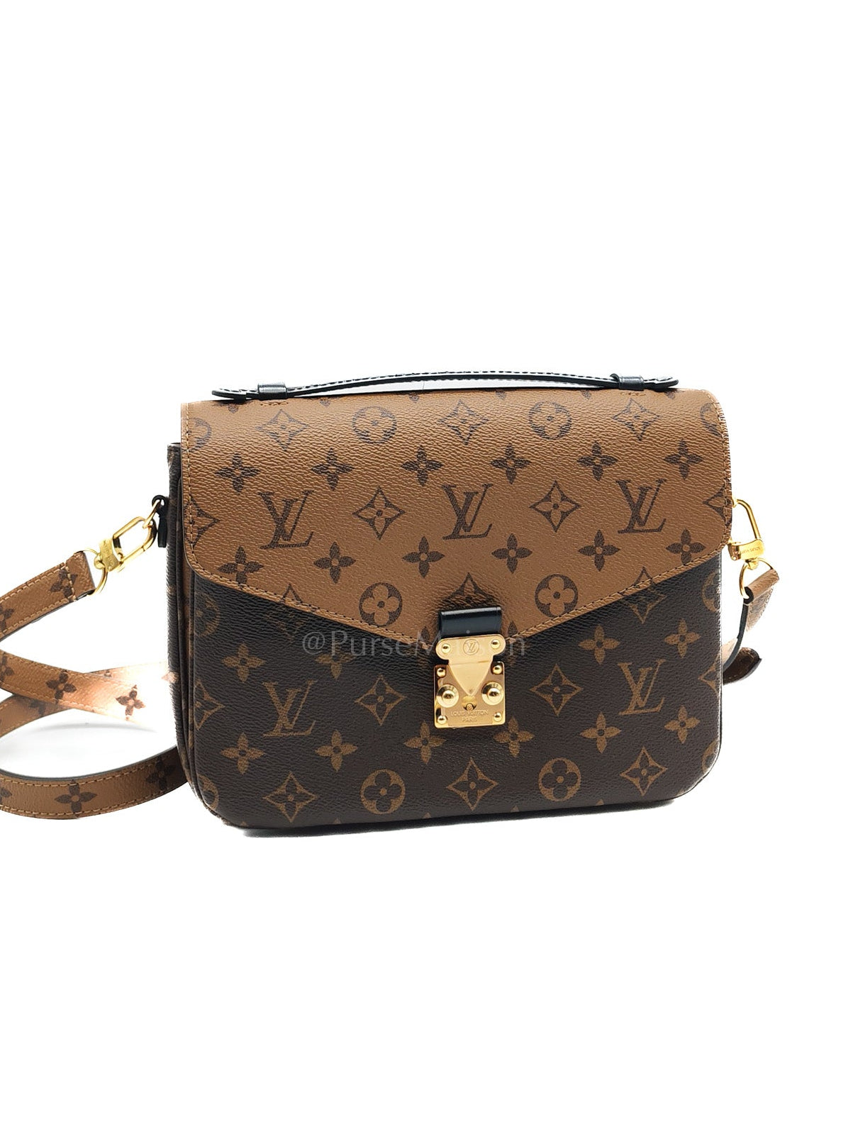 Metis in Reverse Monogram Canvas Crossbody Bag (Microchip) | Purse Maison Luxury Bags Shop