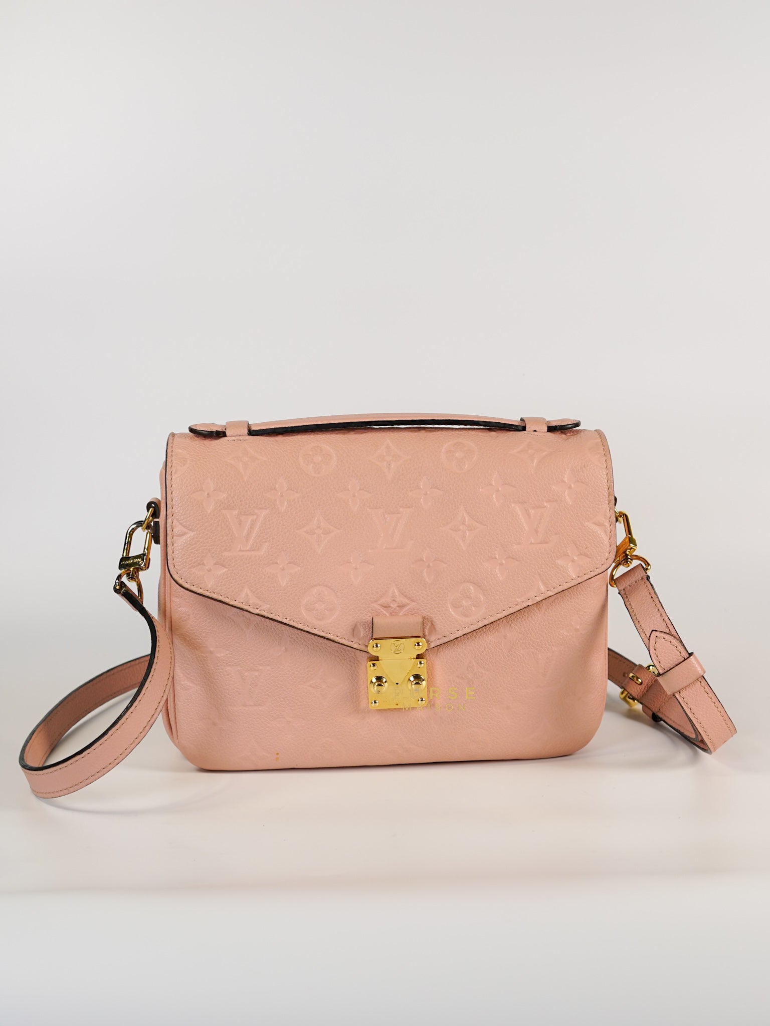 Metis in Rose Poudre Empreinte Monogram Canvas (Date Code: DU1177) | Purse Maison Luxury Bags Shop