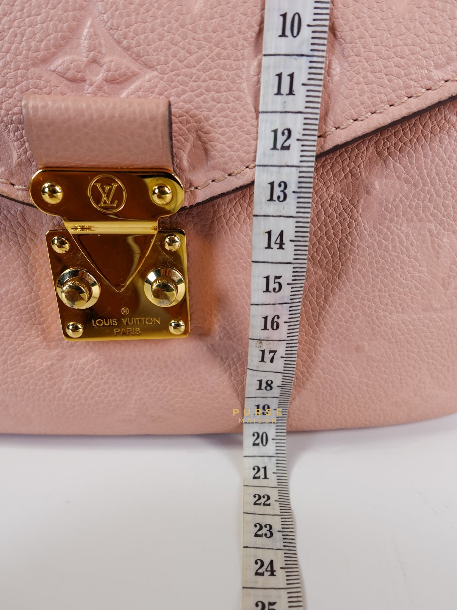 Metis in Rose Poudre Empreinte Monogram Canvas (Date Code: DU1177) | Purse Maison Luxury Bags Shop