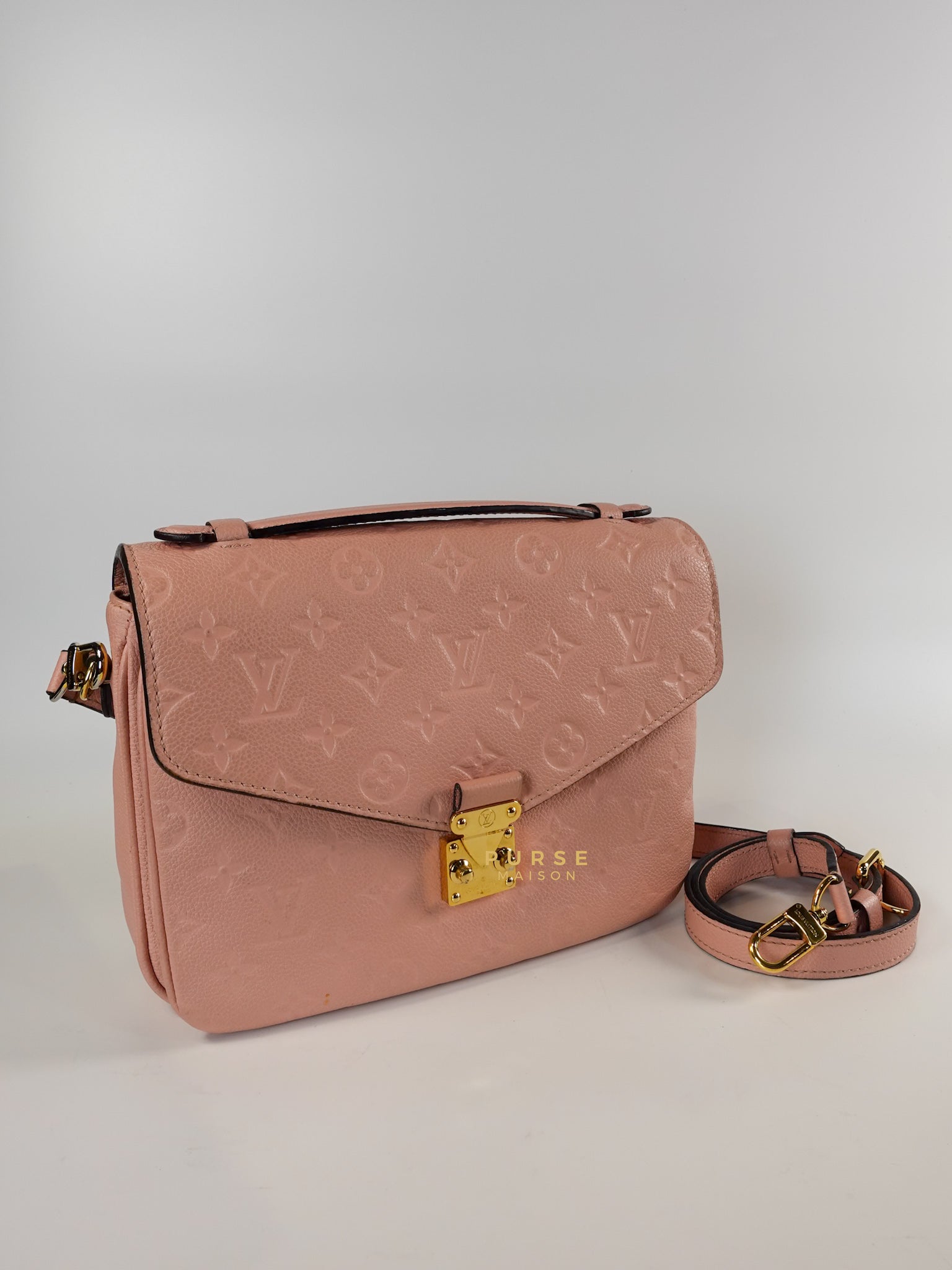 Metis in Rose Poudre Empreinte Monogram Canvas (Date Code: DU1177) | Purse Maison Luxury Bags Shop