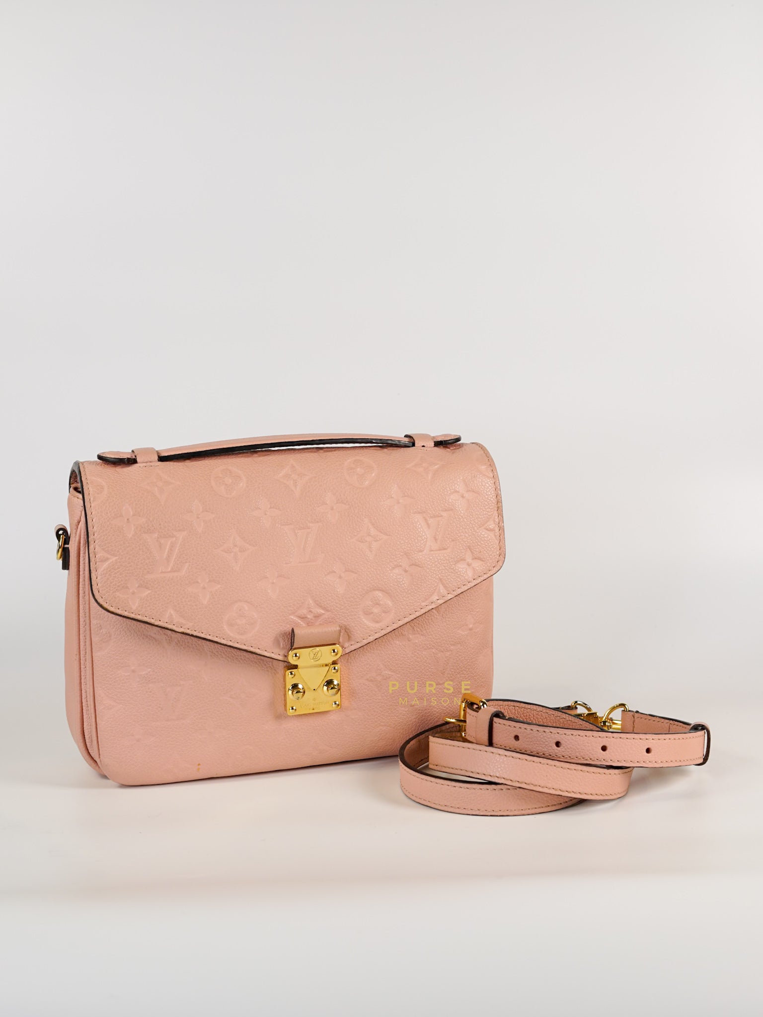 Metis in Rose Poudre Empreinte Monogram Canvas (Date Code: DU1177) | Purse Maison Luxury Bags Shop