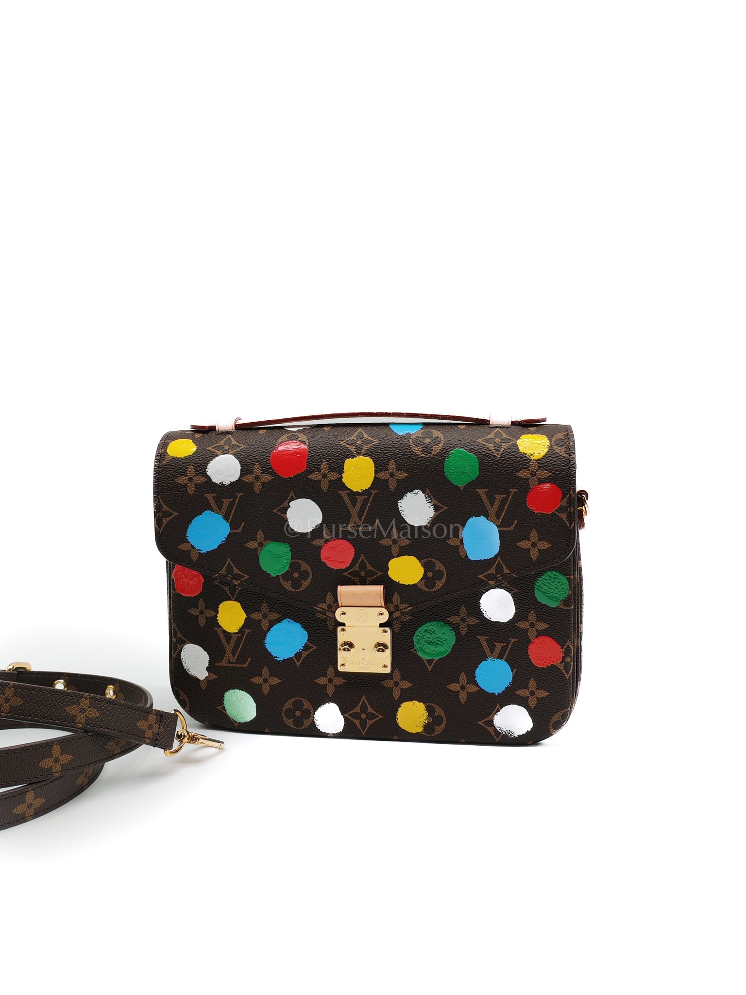 Metis Yayoi Kusama in Monogram Canvas Crossbody Bag (Microchip) | Purse Maison Luxury Bags Shop
