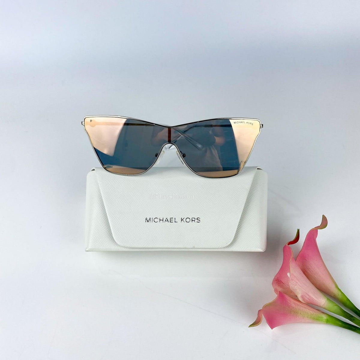 Michael Kors Larissa Rose Gold Sunglasses ? Michael Kors Monte Carlo MK1161 Sunglasses 1108/3 Rose Gold  main image 3