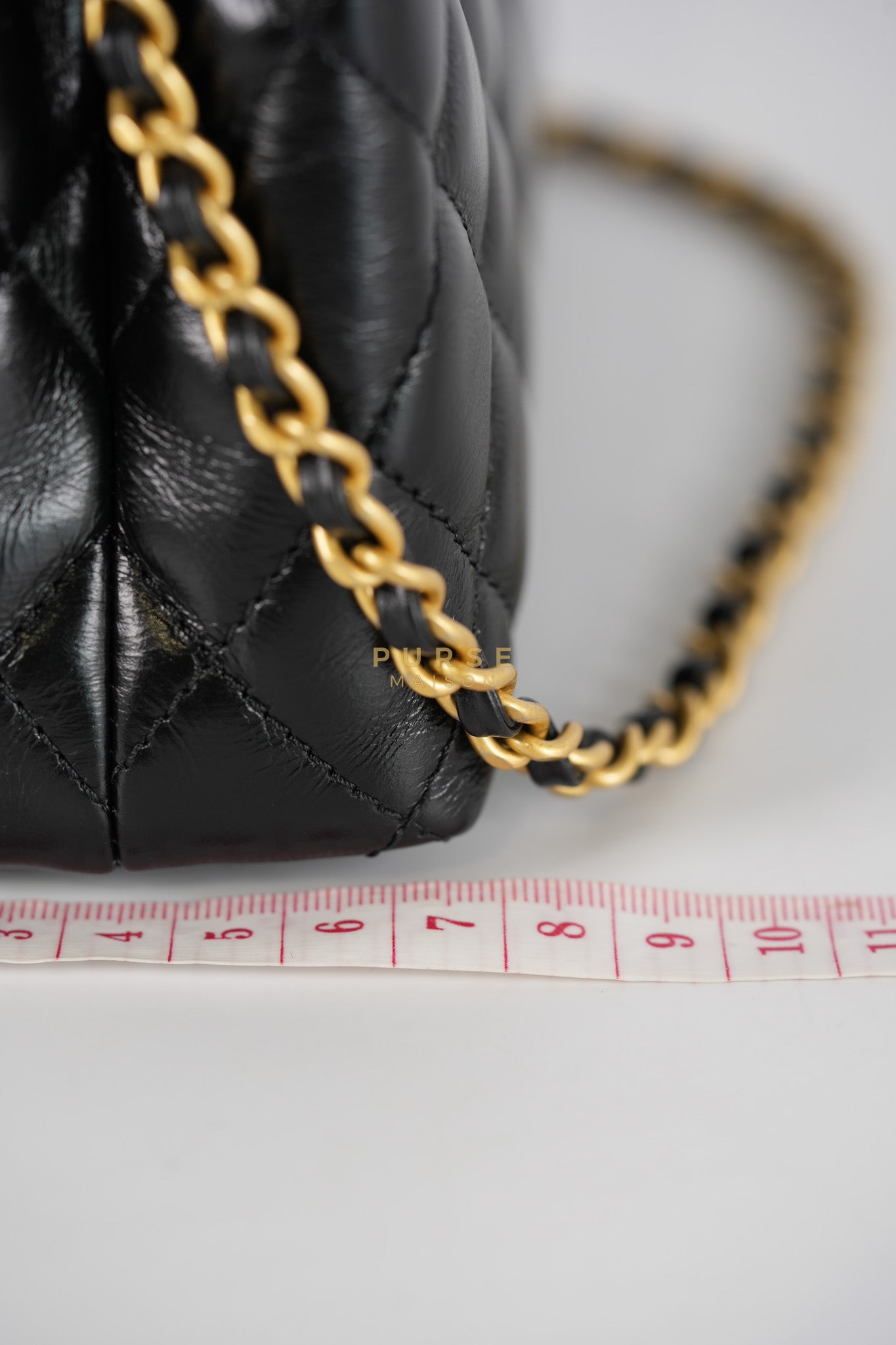 Kelly Top Handle Small in Black Quilted Calfskin Leather & Gold Hardware(Microchip)