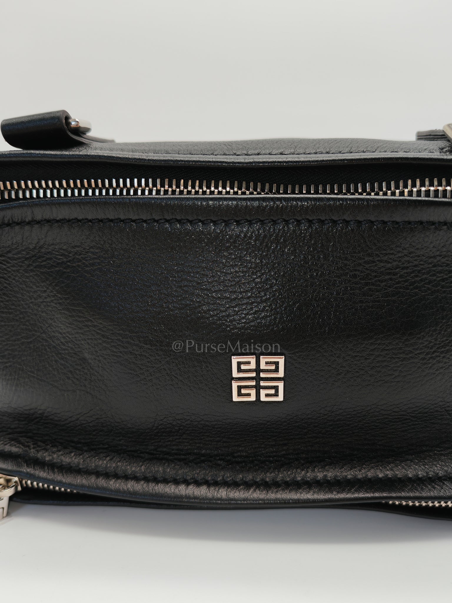 Min Pandora in Black Soft Calfskin Leather Crossbody Bag | Purse Maison Luxury Bags Shop