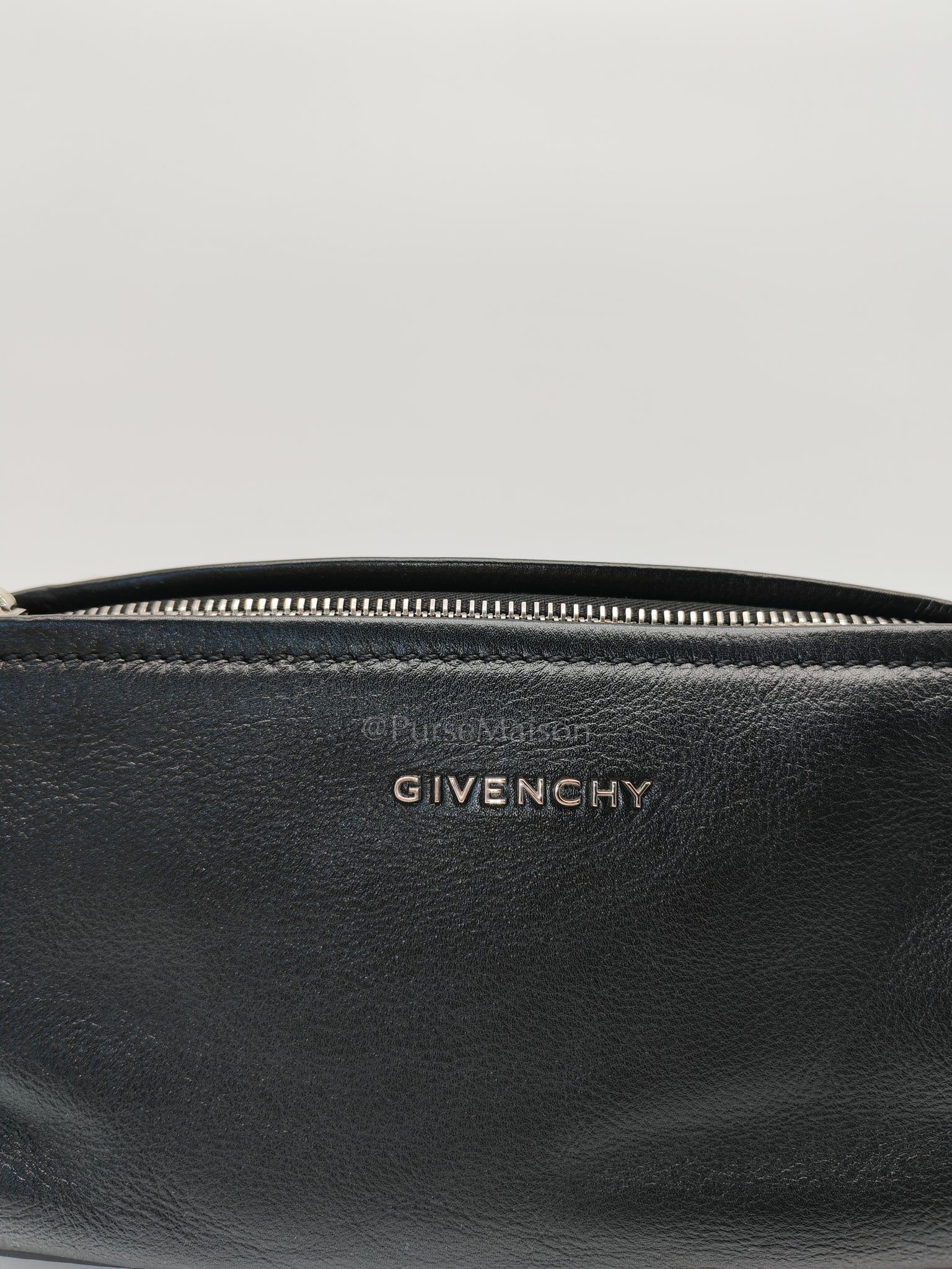 Min Pandora in Black Soft Calfskin Leather Crossbody Bag | Purse Maison Luxury Bags Shop