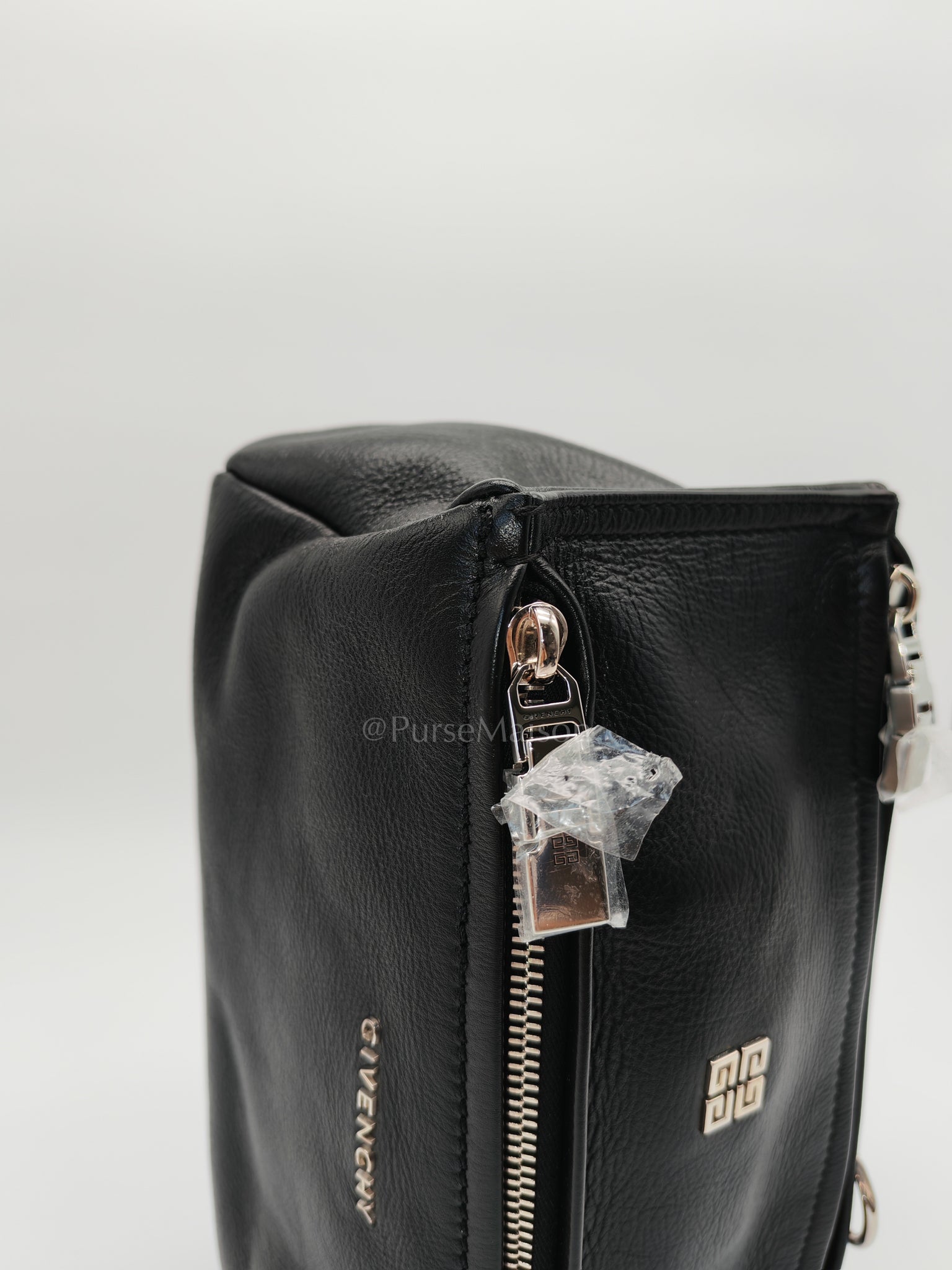 Min Pandora in Black Soft Calfskin Leather Crossbody Bag | Purse Maison Luxury Bags Shop