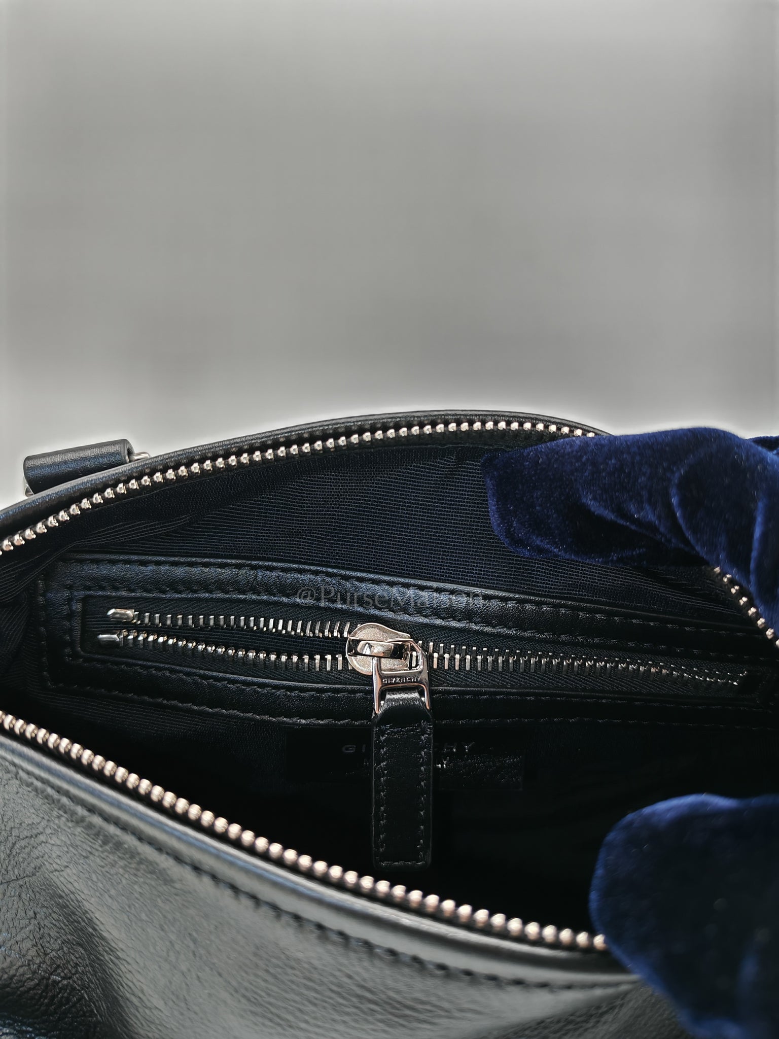 Min Pandora in Black Soft Calfskin Leather Crossbody Bag | Purse Maison Luxury Bags Shop