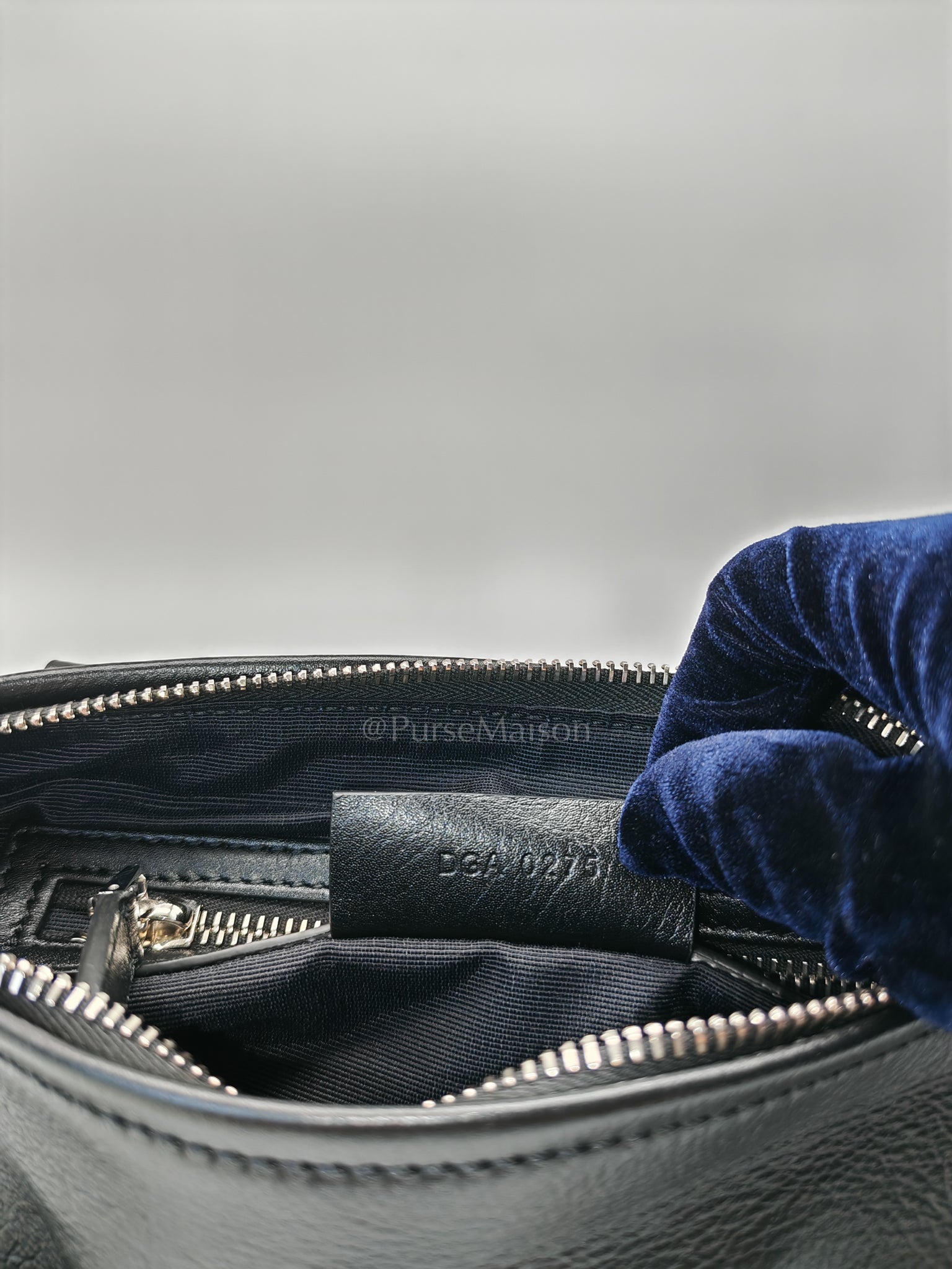 Min Pandora in Black Soft Calfskin Leather Crossbody Bag | Purse Maison Luxury Bags Shop