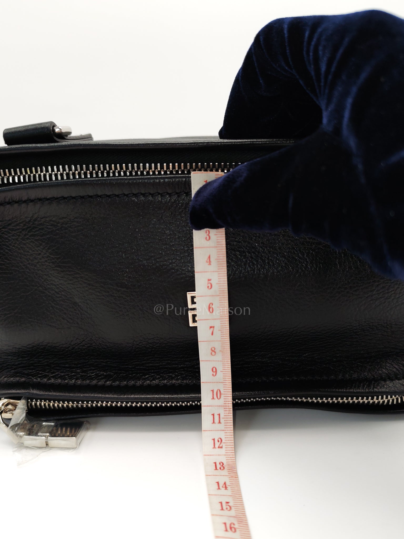 Min Pandora in Black Soft Calfskin Leather Crossbody Bag | Purse Maison Luxury Bags Shop