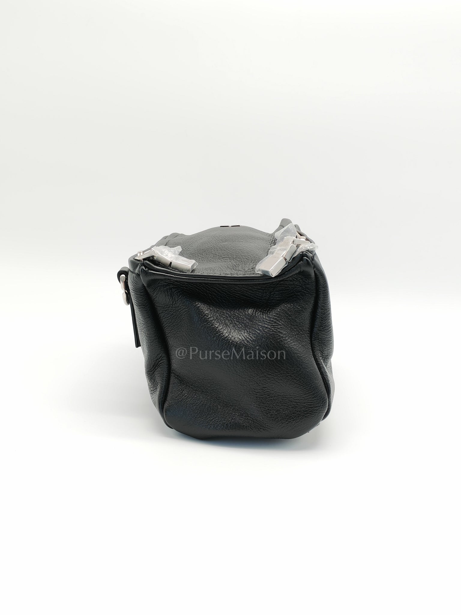 Min Pandora in Black Soft Calfskin Leather Crossbody Bag | Purse Maison Luxury Bags Shop