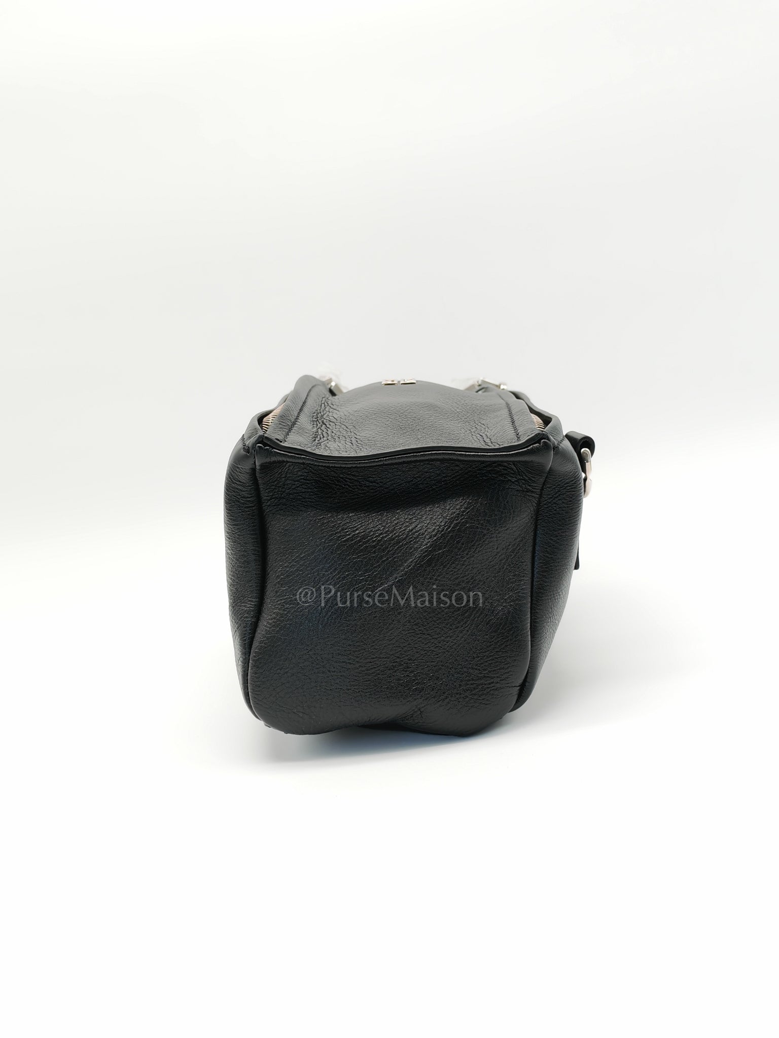 Min Pandora in Black Soft Calfskin Leather Crossbody Bag | Purse Maison Luxury Bags Shop
