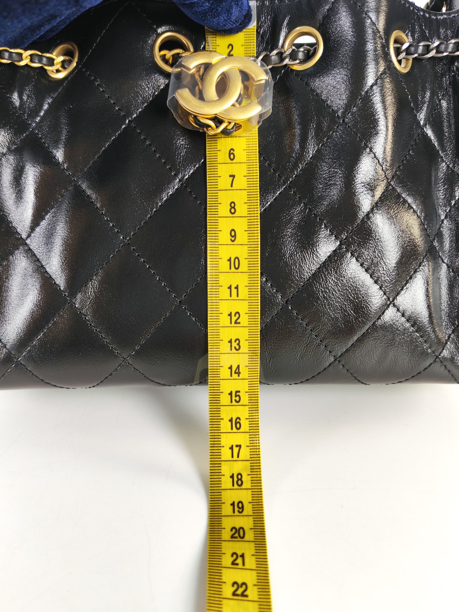 Mini 25 in Black Shiny Calfskin Leather Mix Hardware (Microchip) | Purse Maison Luxury Bags Shop