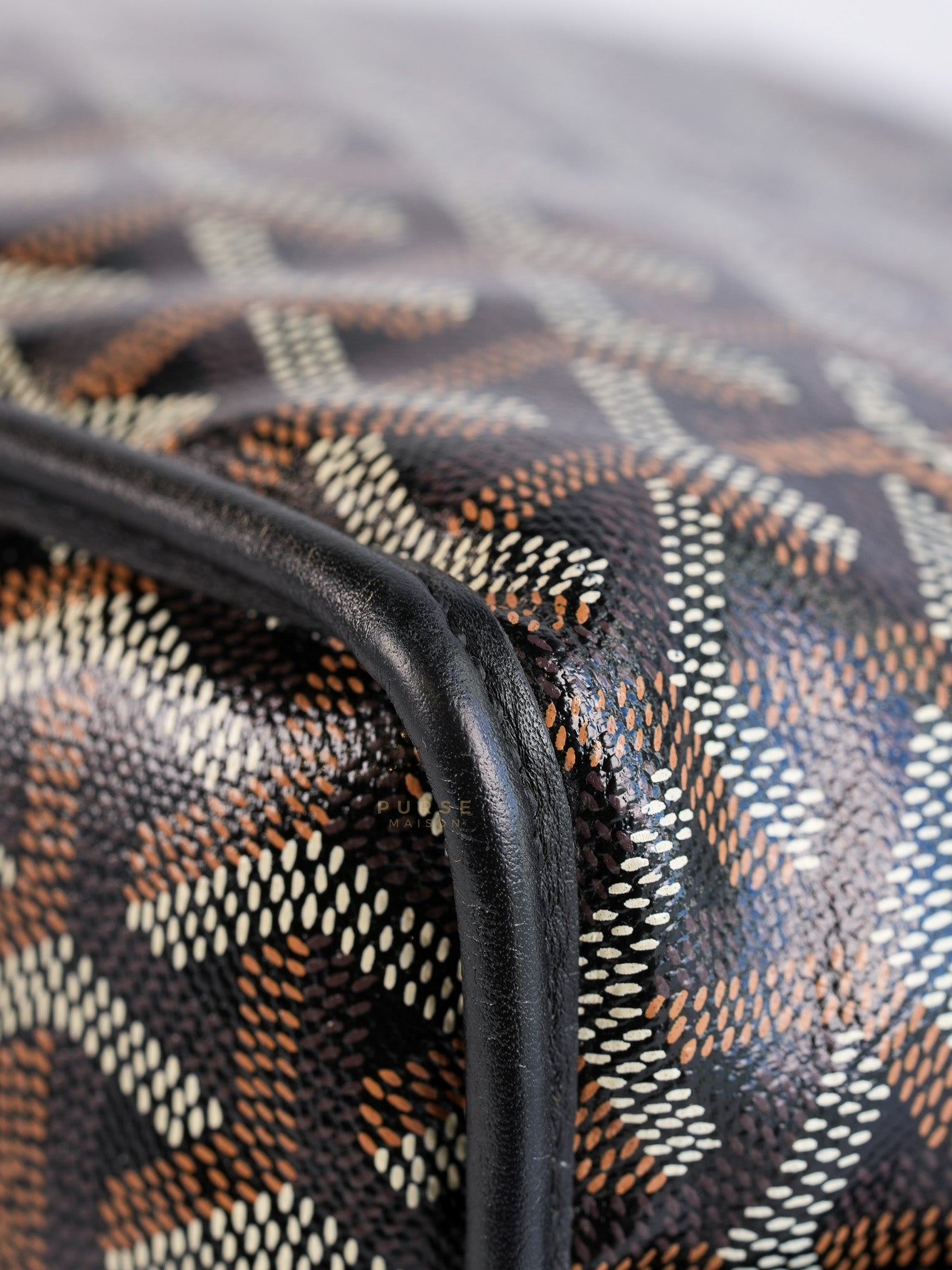 Mini Anjou Black Goyardine Canvas | Purse Maison Luxury Bags Shop
