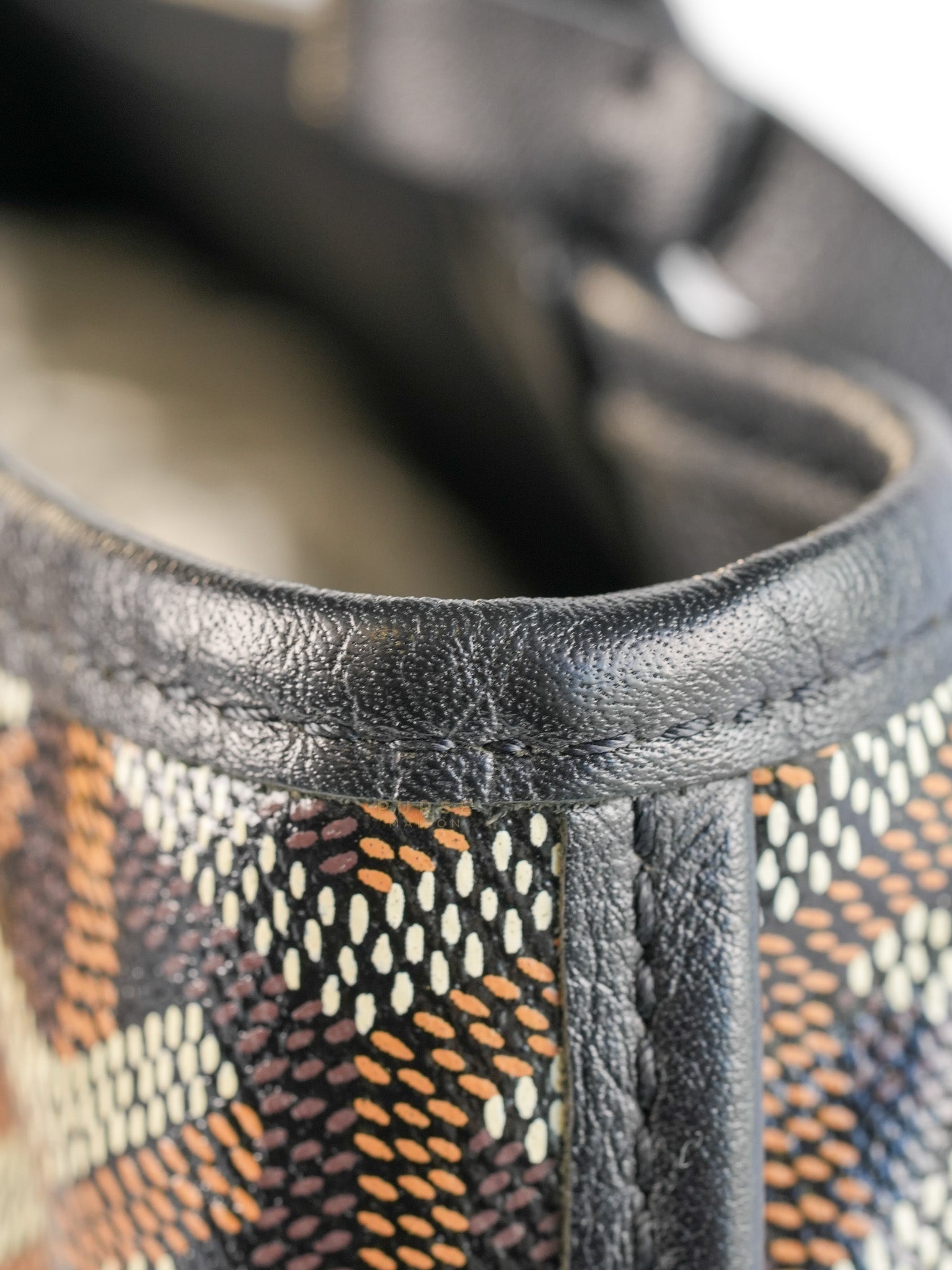 Mini Anjou Black Goyardine Canvas | Purse Maison Luxury Bags Shop
