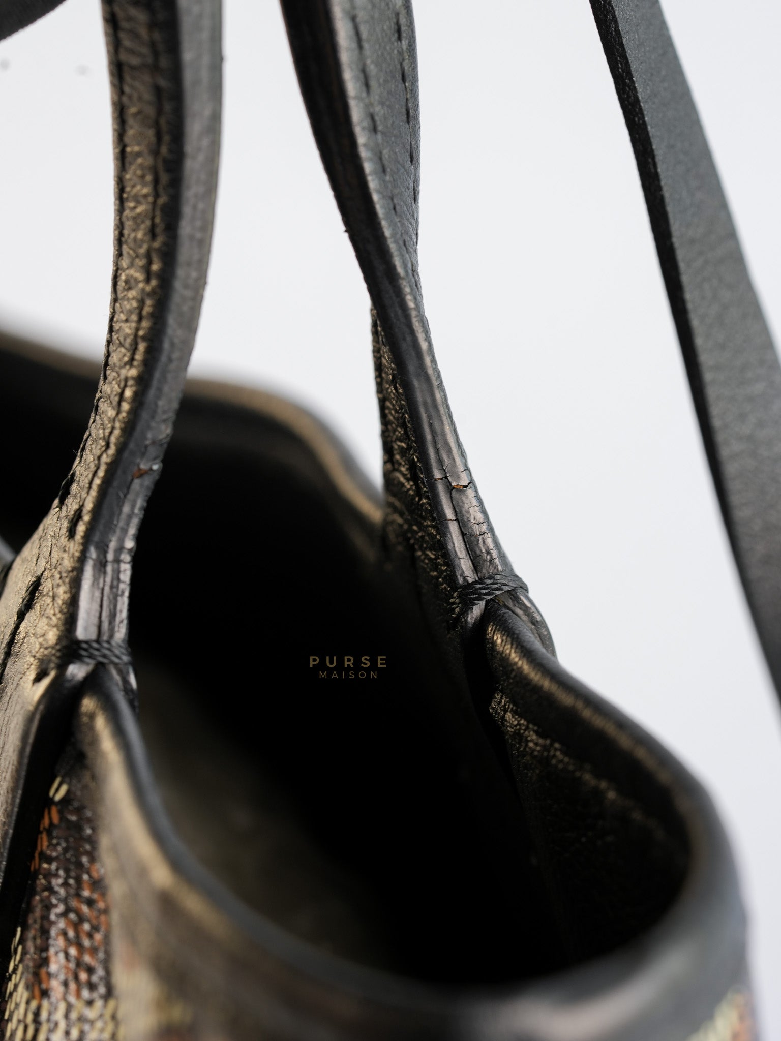 Mini Anjou Black Goyardine Canvas | Purse Maison Luxury Bags Shop