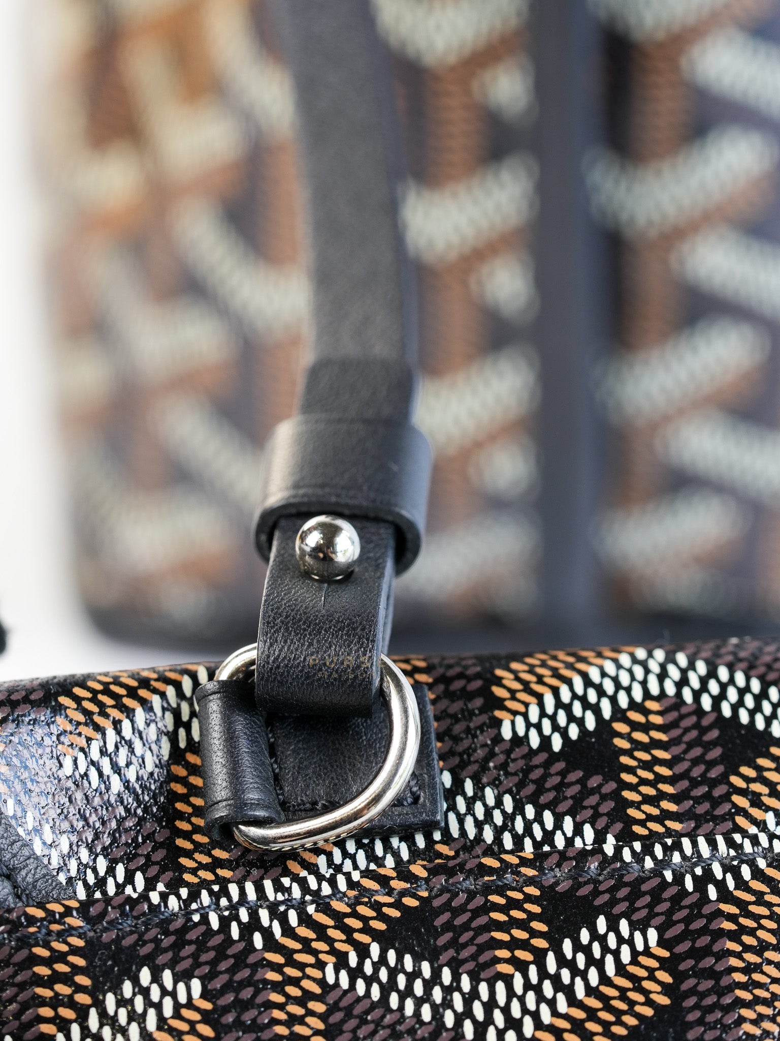 Mini Anjou Black Goyardine Canvas | Purse Maison Luxury Bags Shop