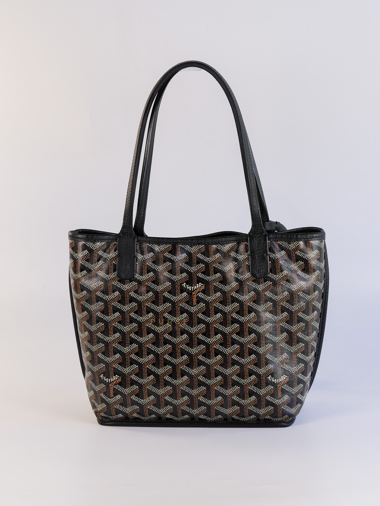 Mini Anjou Black Goyardine Canvas | Purse Maison Luxury Bags Shop