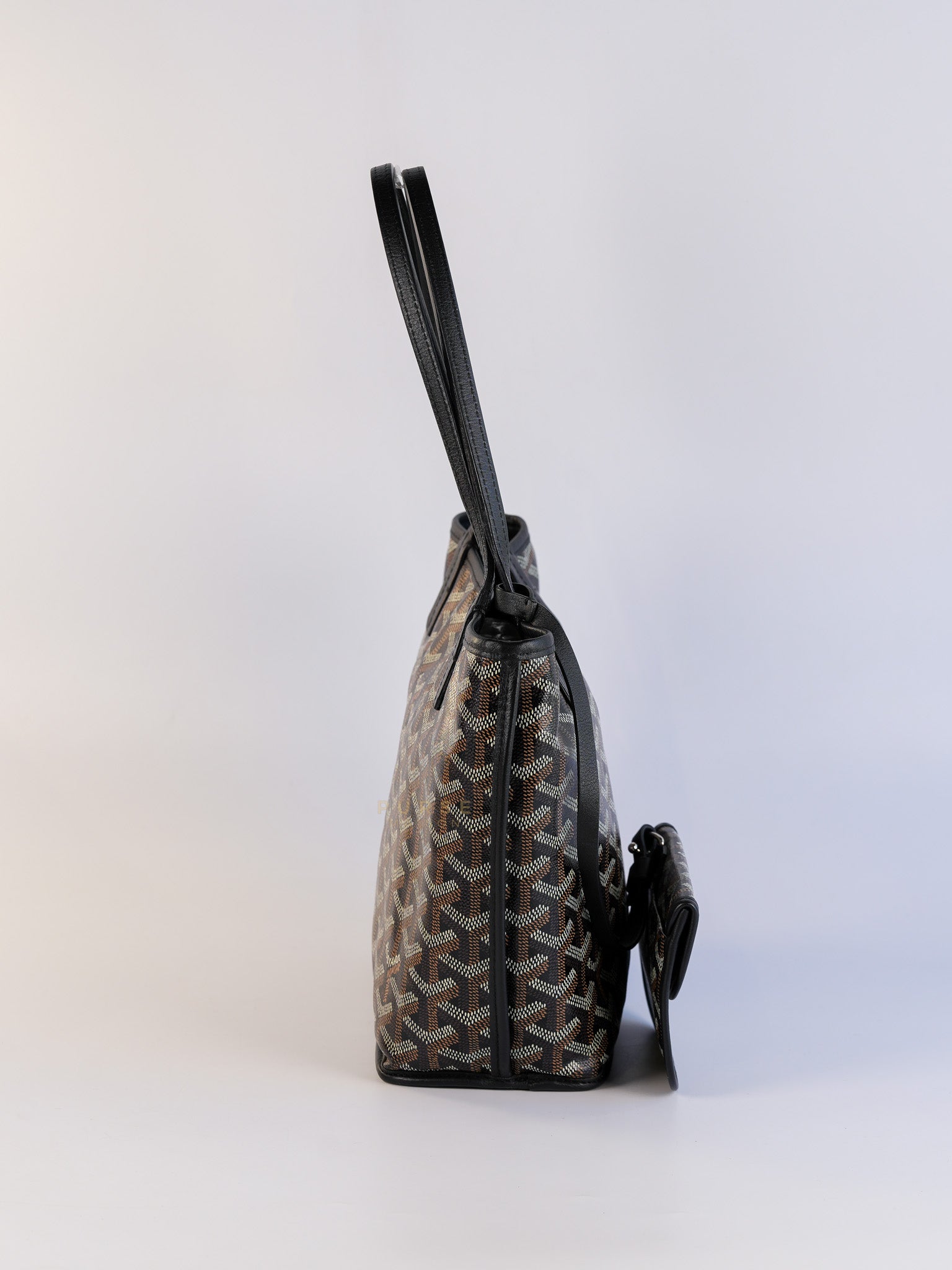 Mini Anjou Black Goyardine Canvas | Purse Maison Luxury Bags Shop