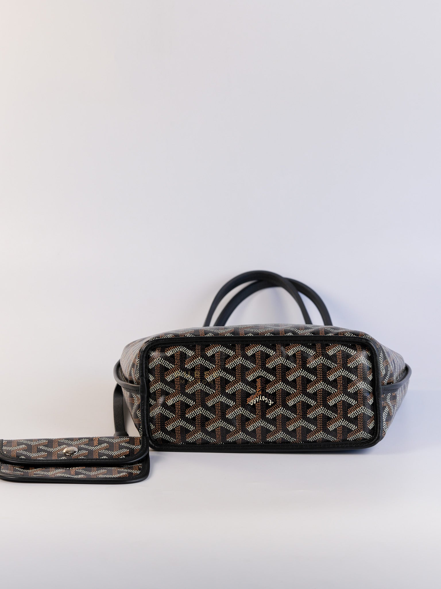 Mini Anjou Black Goyardine Canvas | Purse Maison Luxury Bags Shop