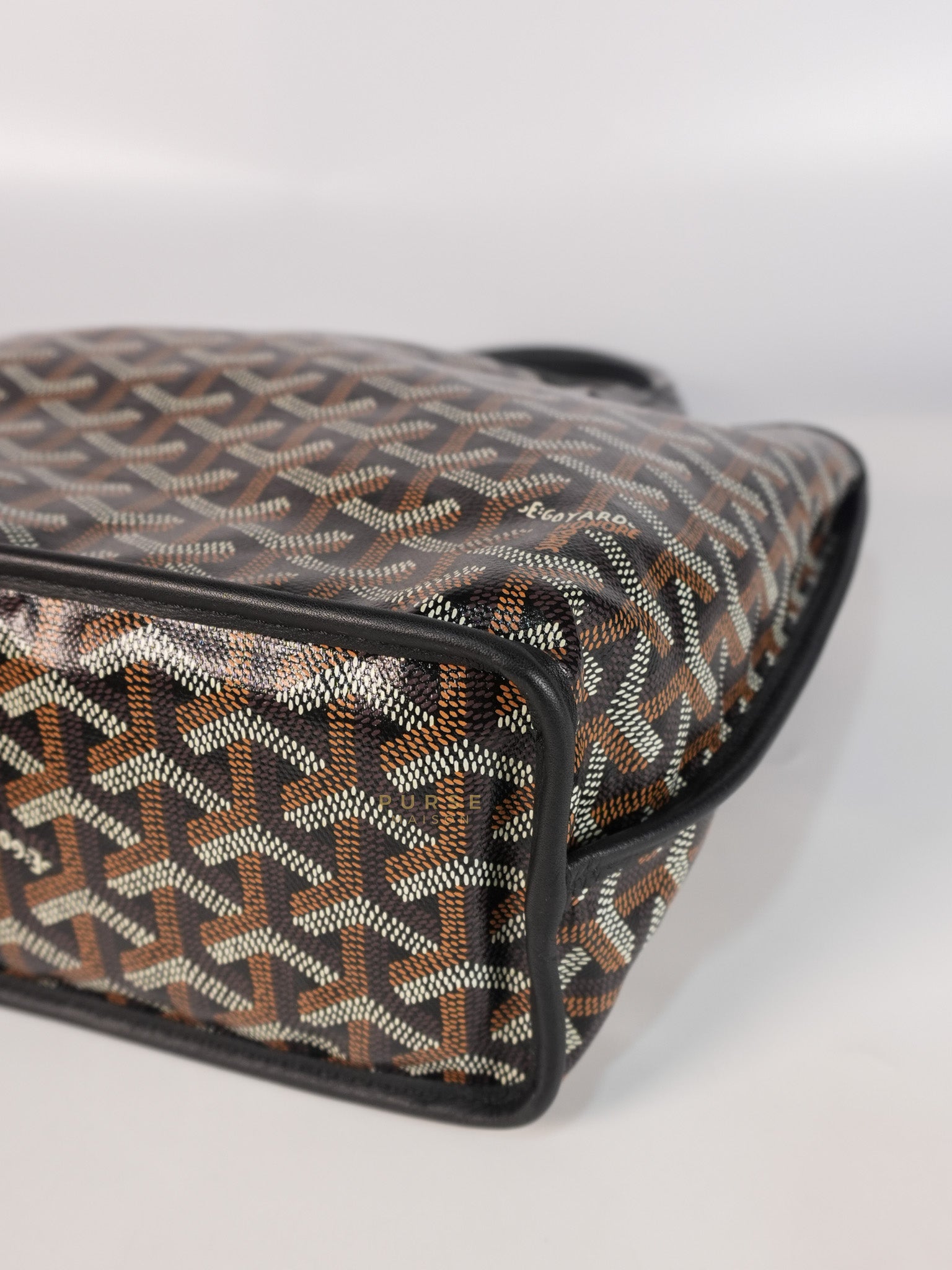 Mini Anjou Black in Goyardine Canvas | Purse Maison Luxury Bags Shop