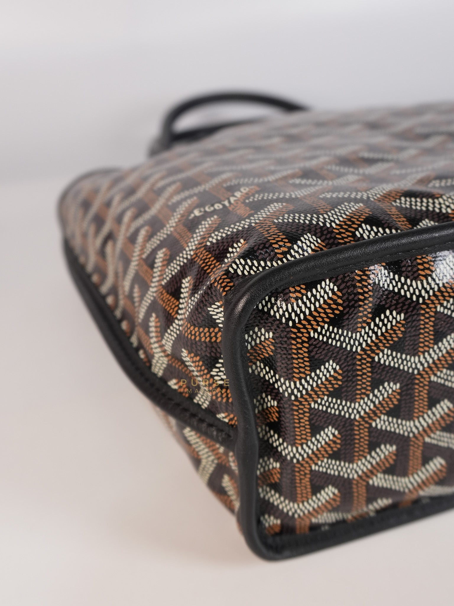 Mini Anjou Black in Goyardine Canvas | Purse Maison Luxury Bags Shop