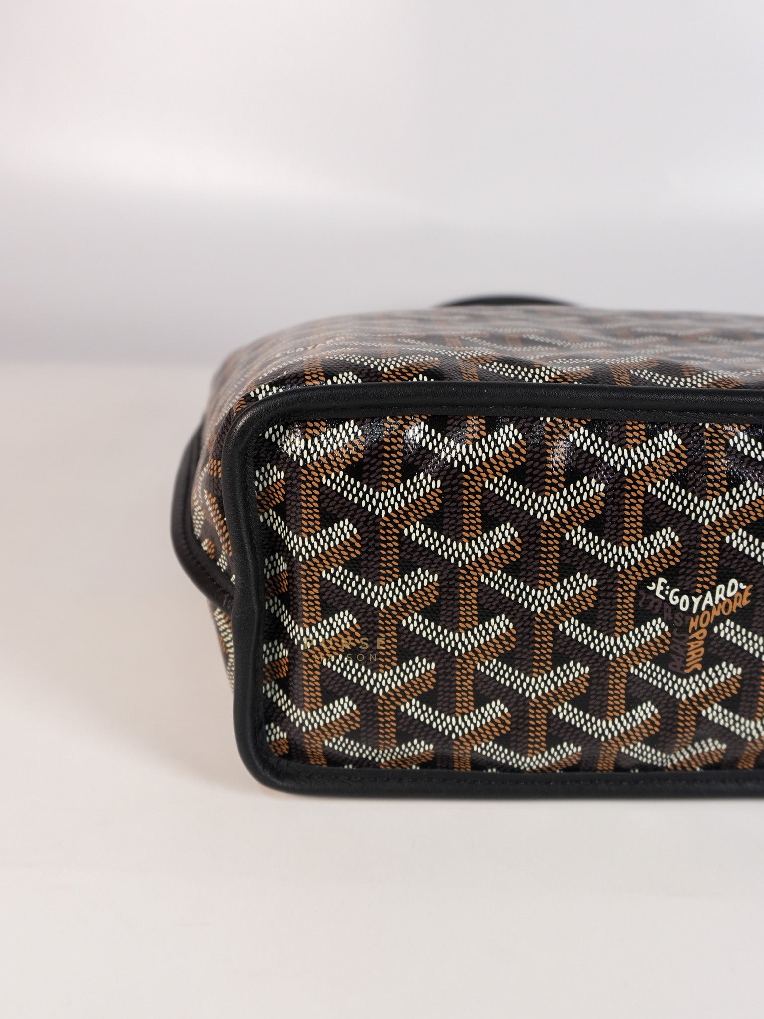 Mini Anjou Black in Goyardine Canvas | Purse Maison Luxury Bags Shop