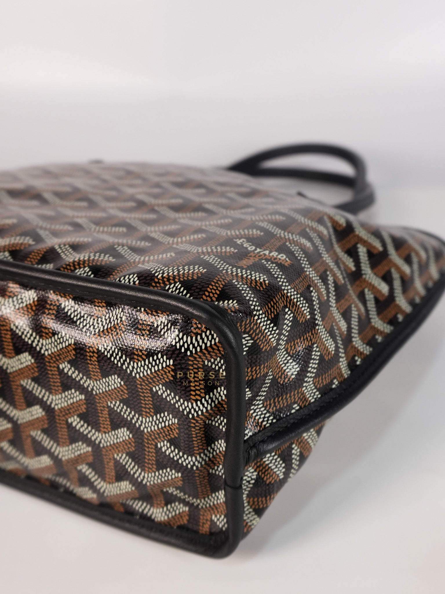 Mini Anjou Black in Goyardine Canvas | Purse Maison Luxury Bags Shop