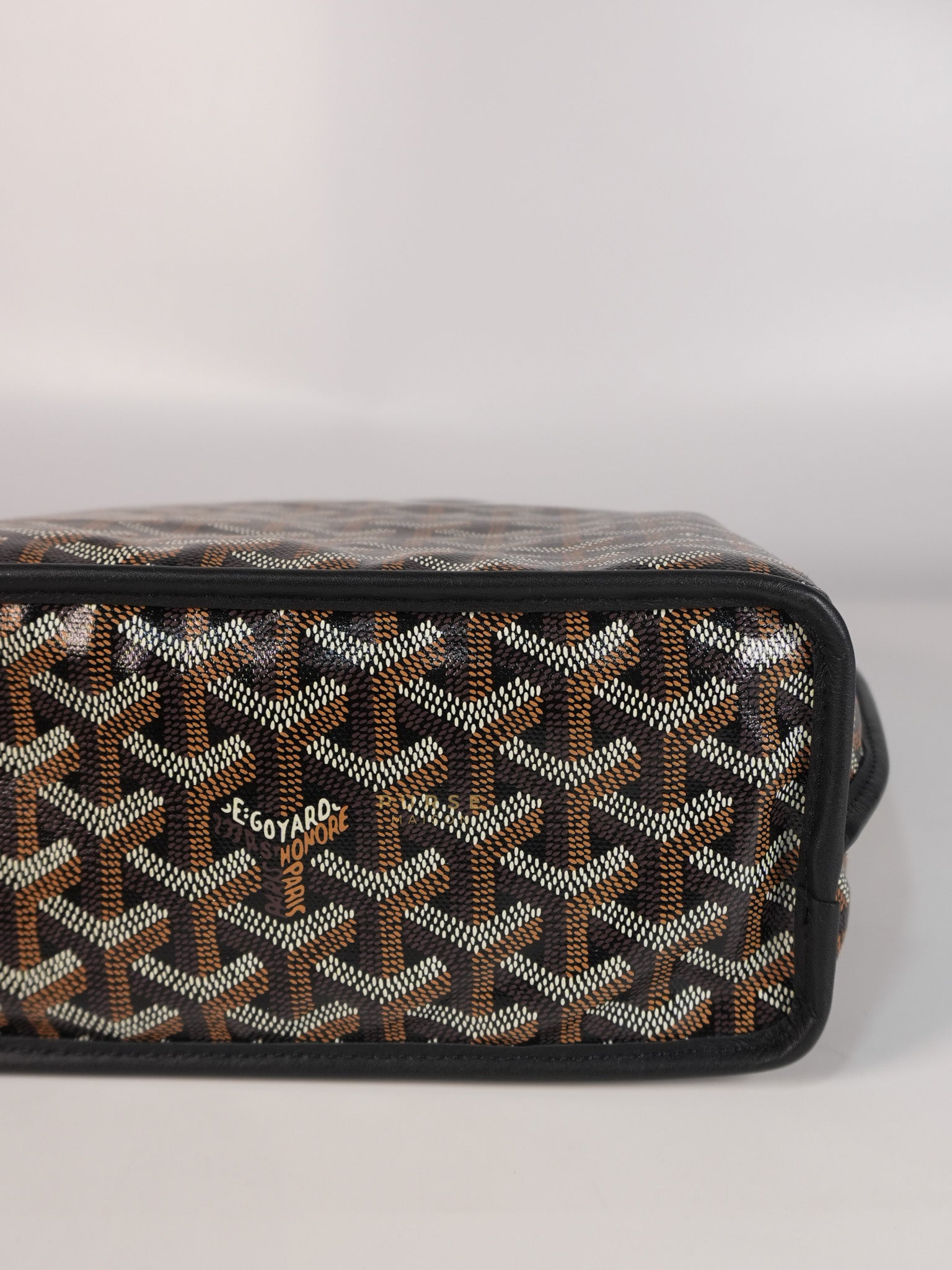 Mini Anjou Black in Goyardine Canvas | Purse Maison Luxury Bags Shop