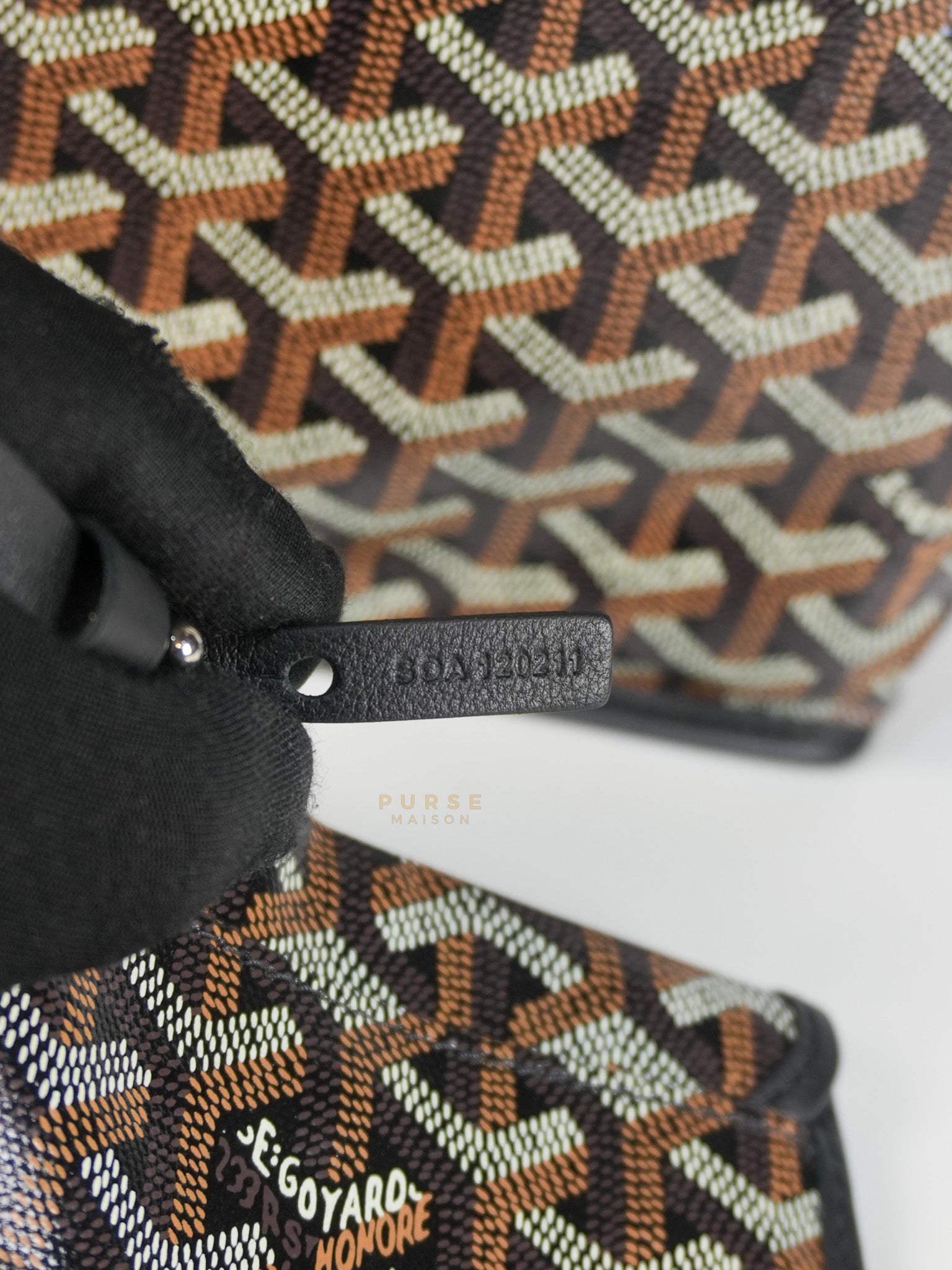 Mini Anjou Black in Goyardine Canvas | Purse Maison Luxury Bags Shop