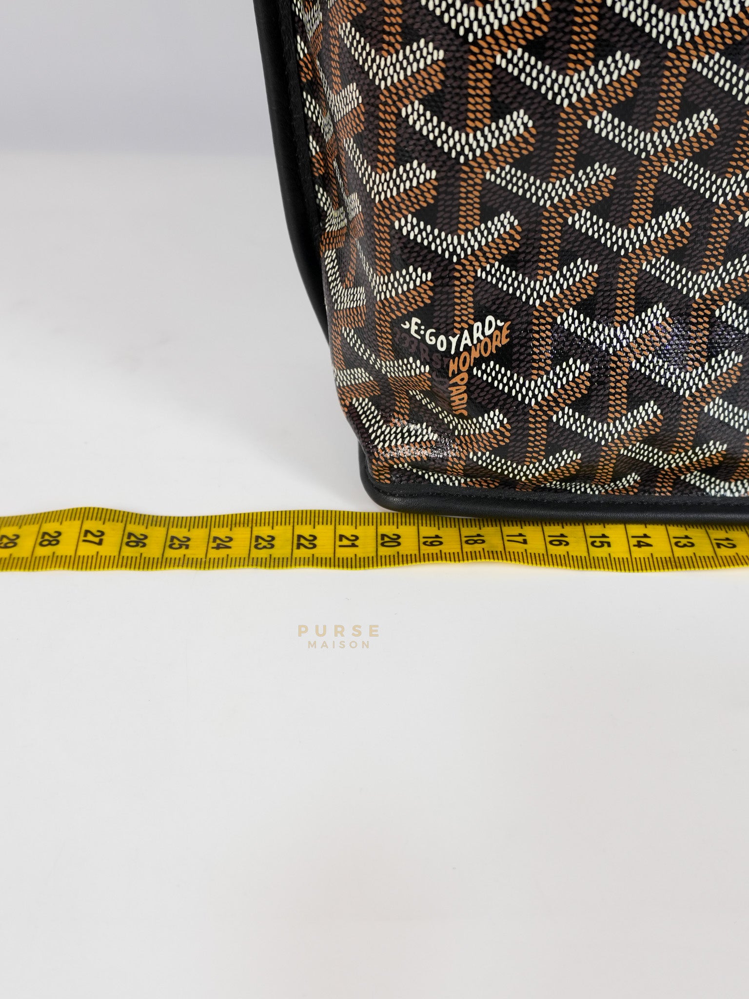 Mini Anjou Black in Goyardine Canvas | Purse Maison Luxury Bags Shop