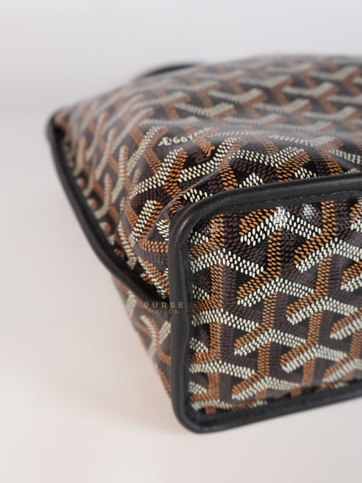 Mini Anjou Black in Goyardine Canvas | Purse Maison Luxury Bags Shop