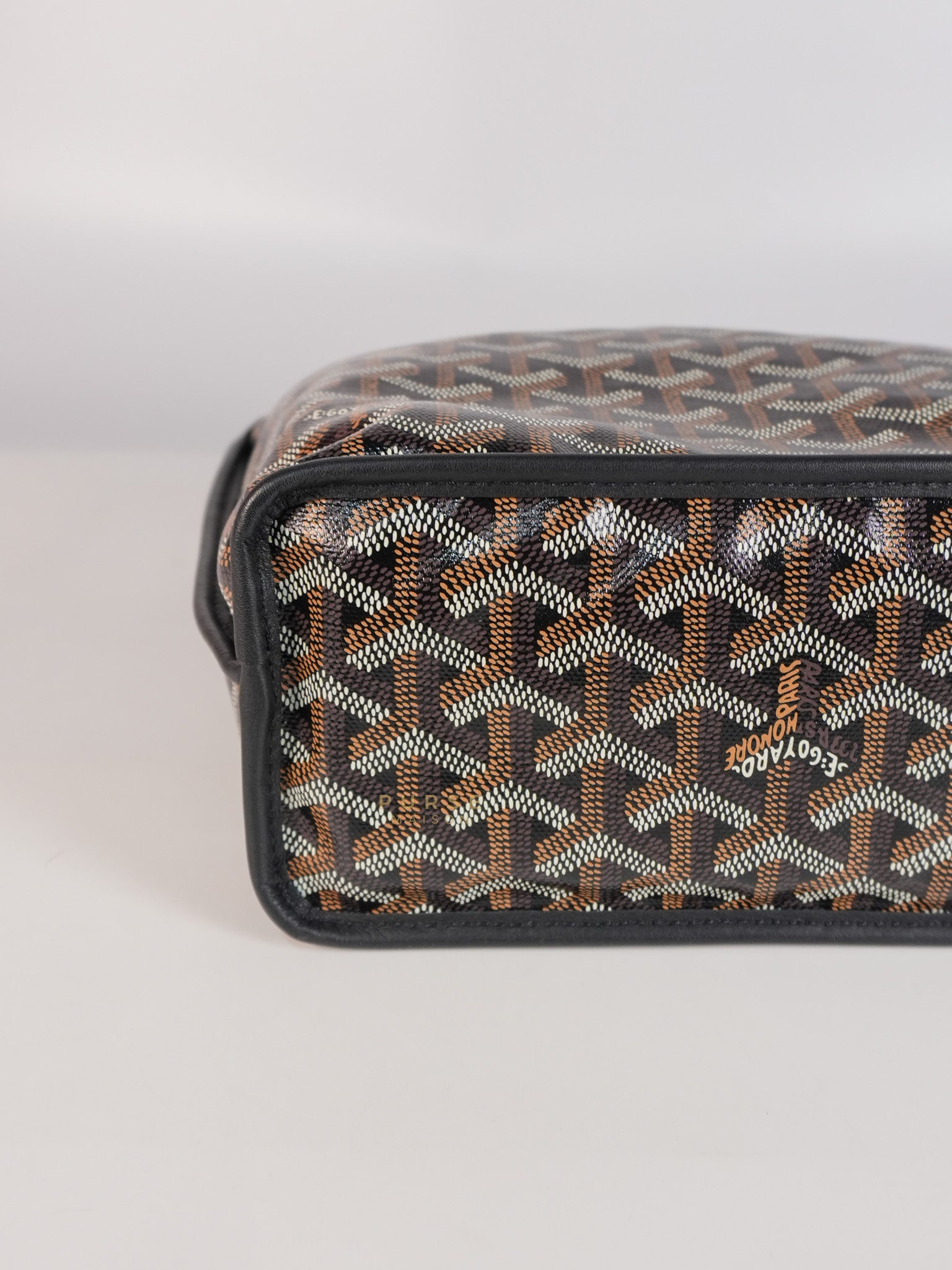 Mini Anjou Black in Goyardine Canvas | Purse Maison Luxury Bags Shop