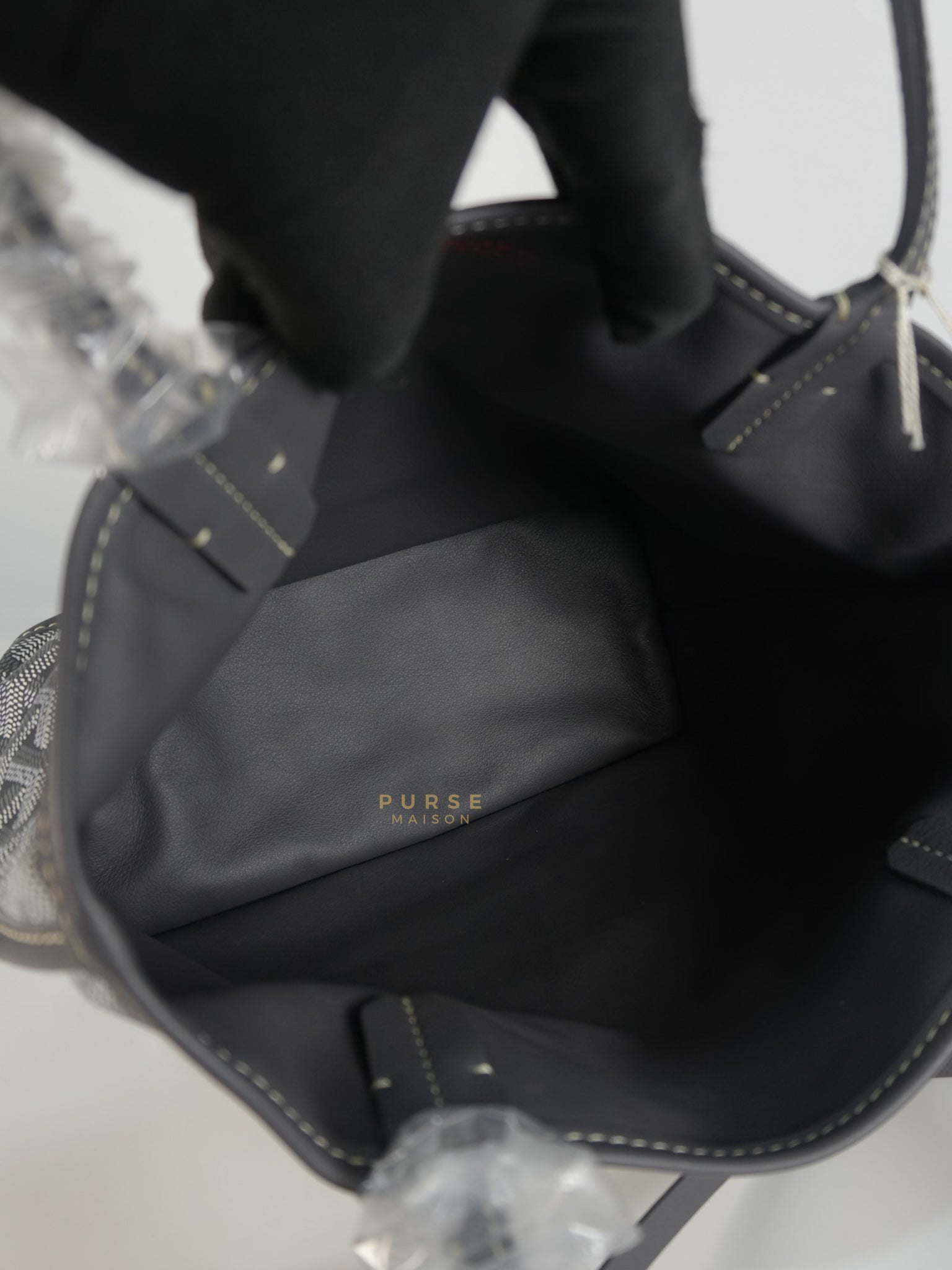 Mini Anjou Gray Goyardine Canvas | Purse Maison Luxury Bags Shop