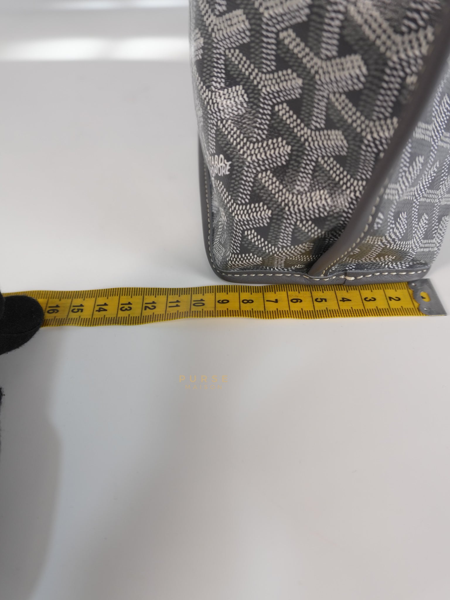 Mini Anjou Gray Goyardine Canvas | Purse Maison Luxury Bags Shop