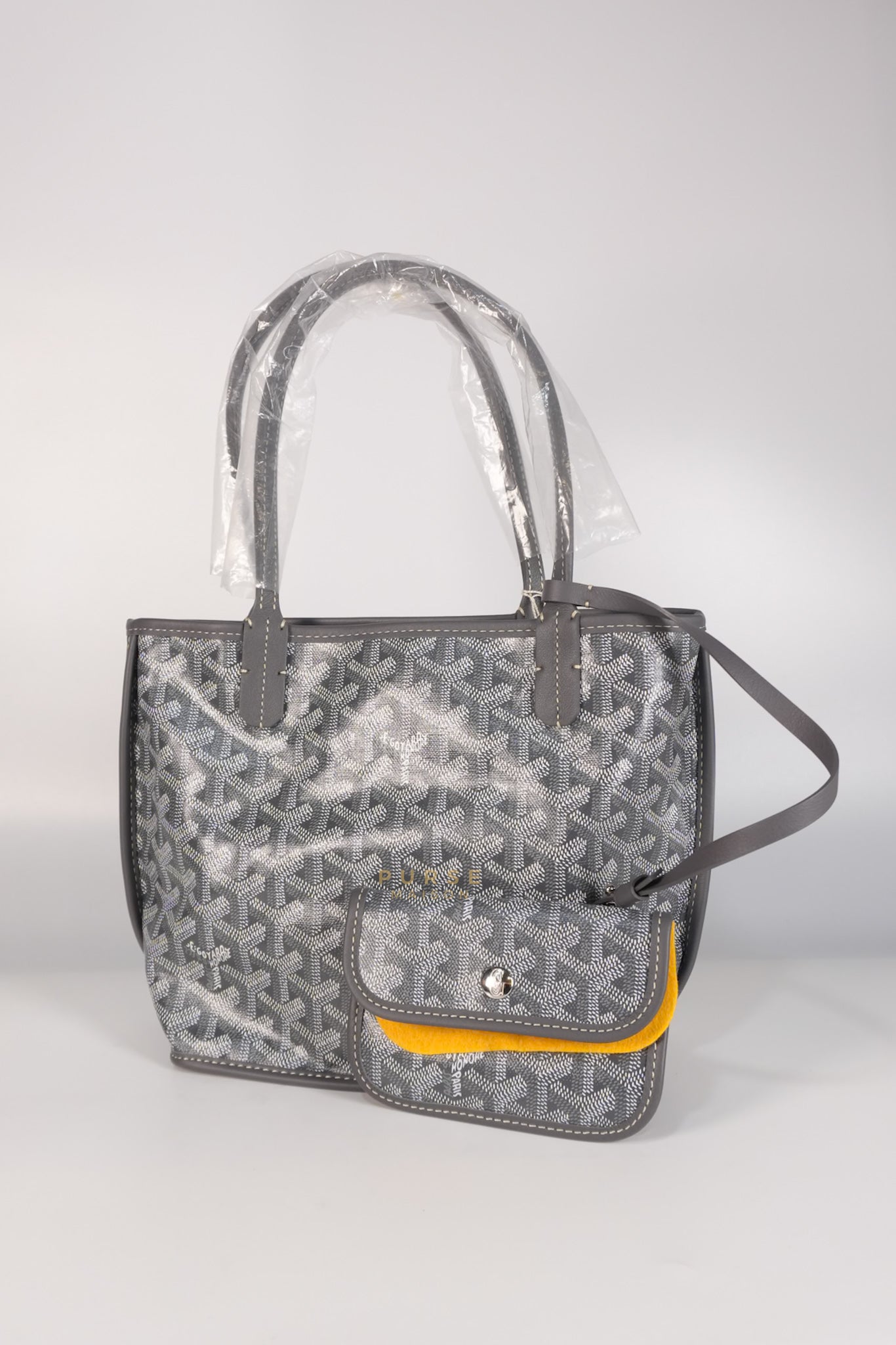 Mini Anjou Gray Goyardine Canvas | Purse Maison Luxury Bags Shop