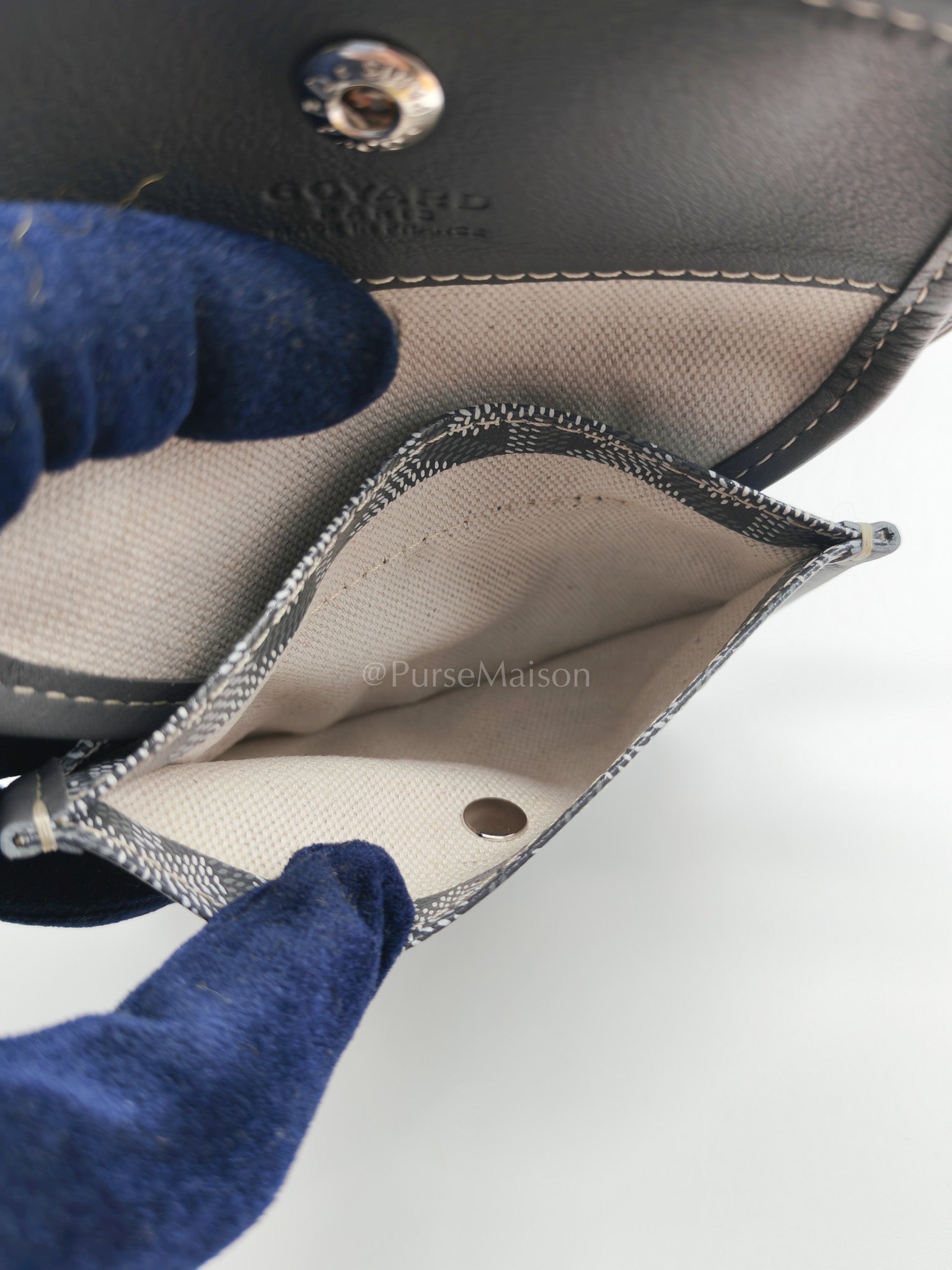 Mini Anjou Gray in Goyardine Canvas Tote Bag | Purse Maison Luxury Bags Shop