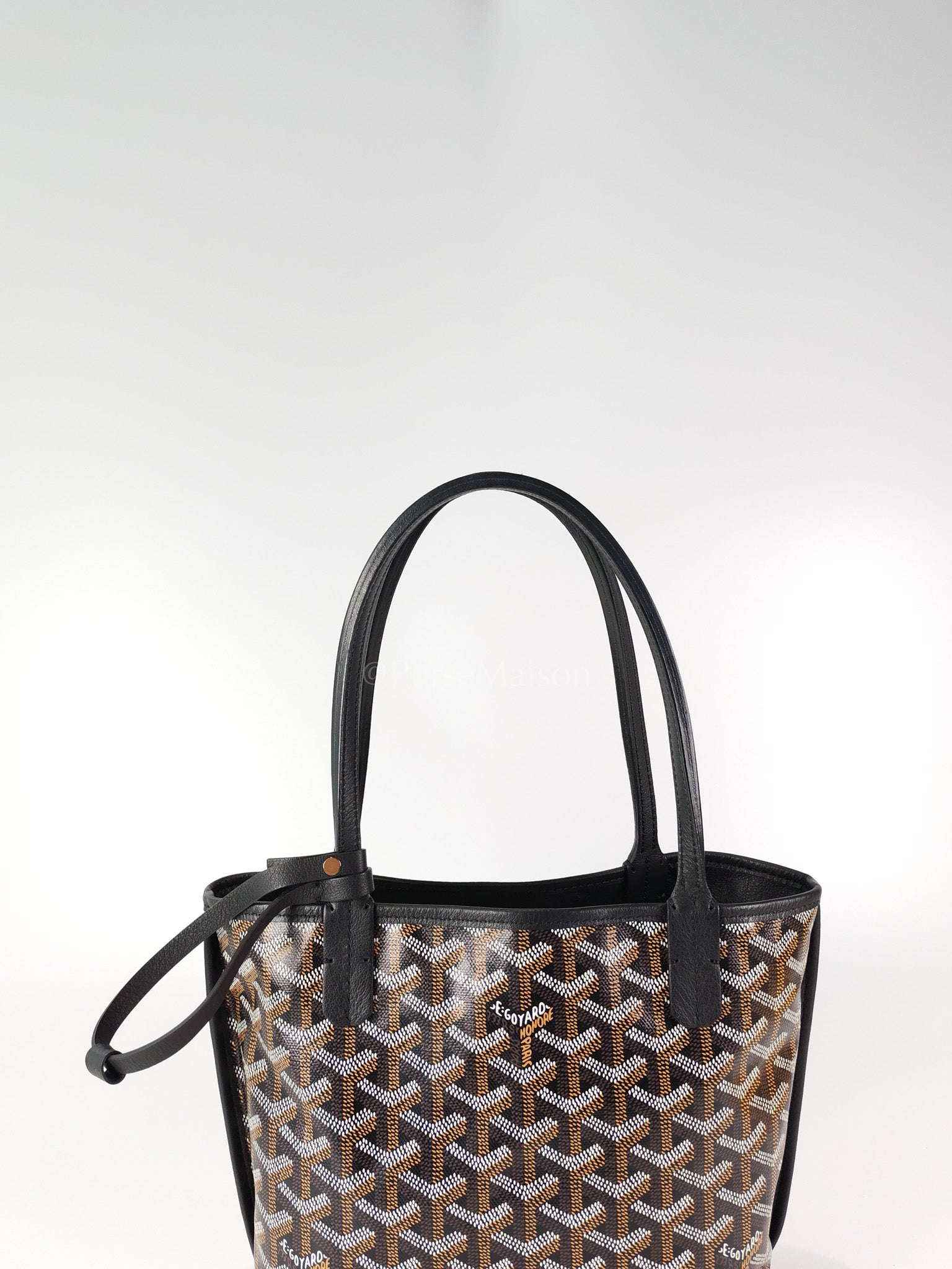 Mini Anjou in Black Goyardine Canvas | Purse Maison Luxury Bags Shop