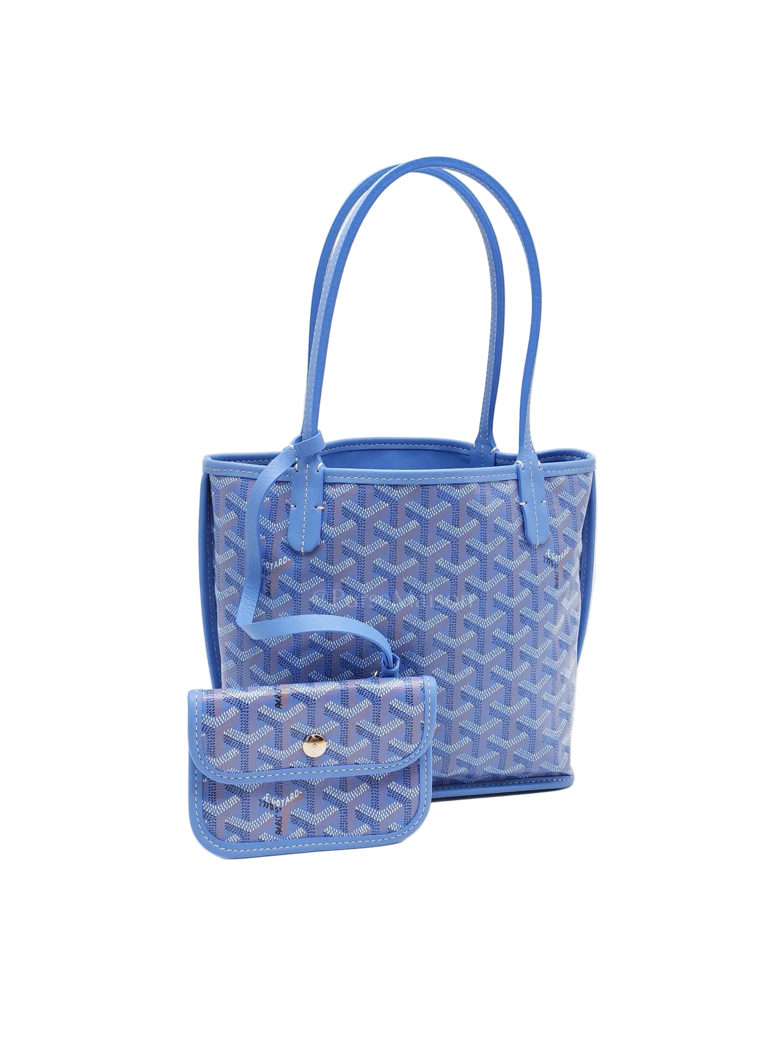 Mini Anjou in Iris/Fuchsia Goyardine Coated Canvas (2025 Limited Edition) | Purse Maison Luxury Bags Shop