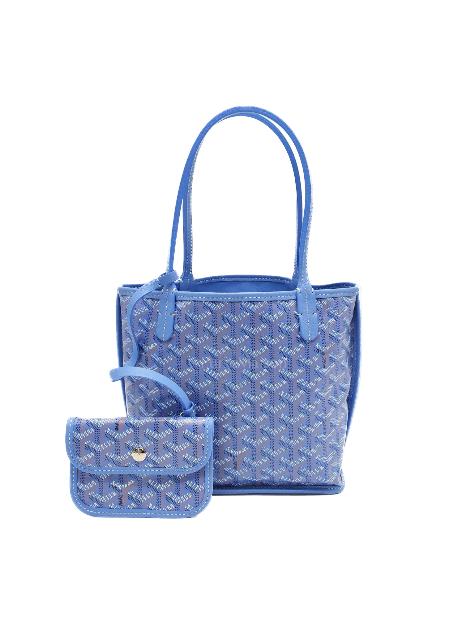 Mini Anjou in Iris/Fuchsia Goyardine Coated Canvas (2025 Limited Edition) | Purse Maison Luxury Bags Shop